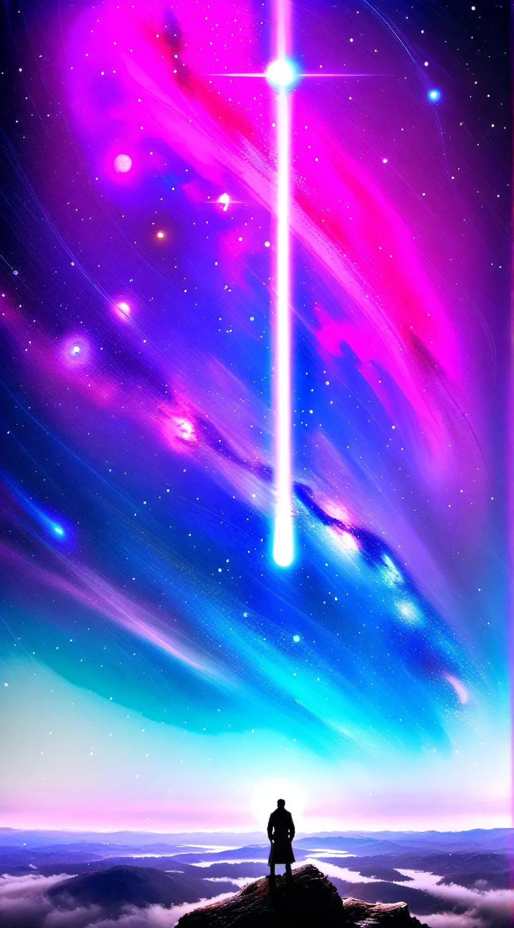 ai character: the alive galaxy background