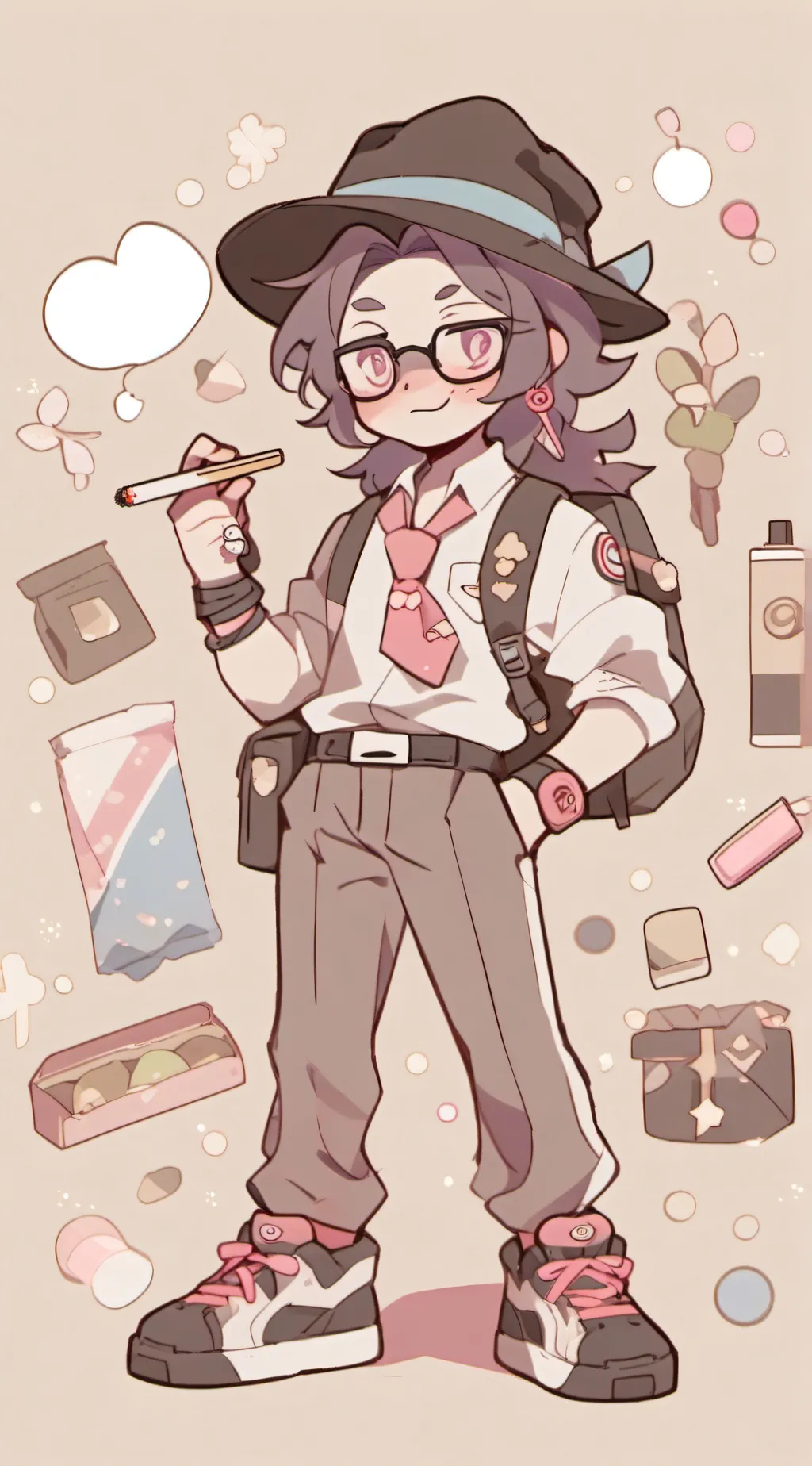 ai character: valentino background