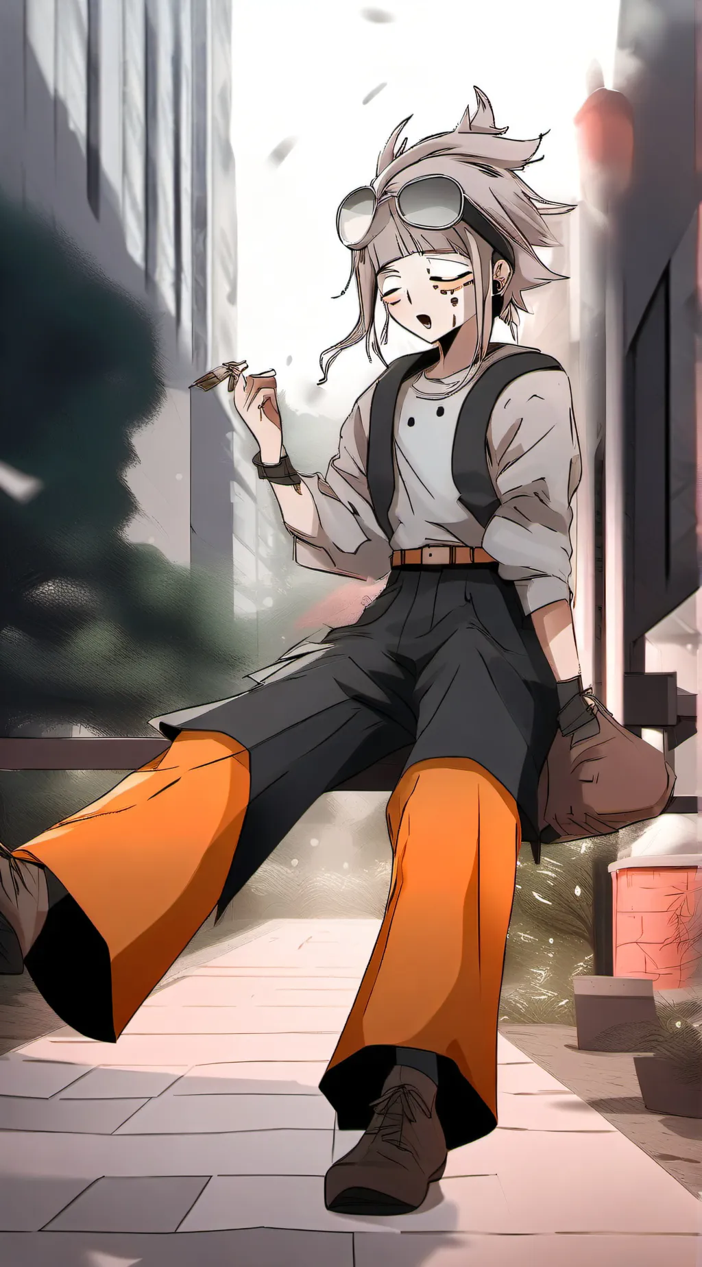 ai character: TOGA 😗from MHA  background