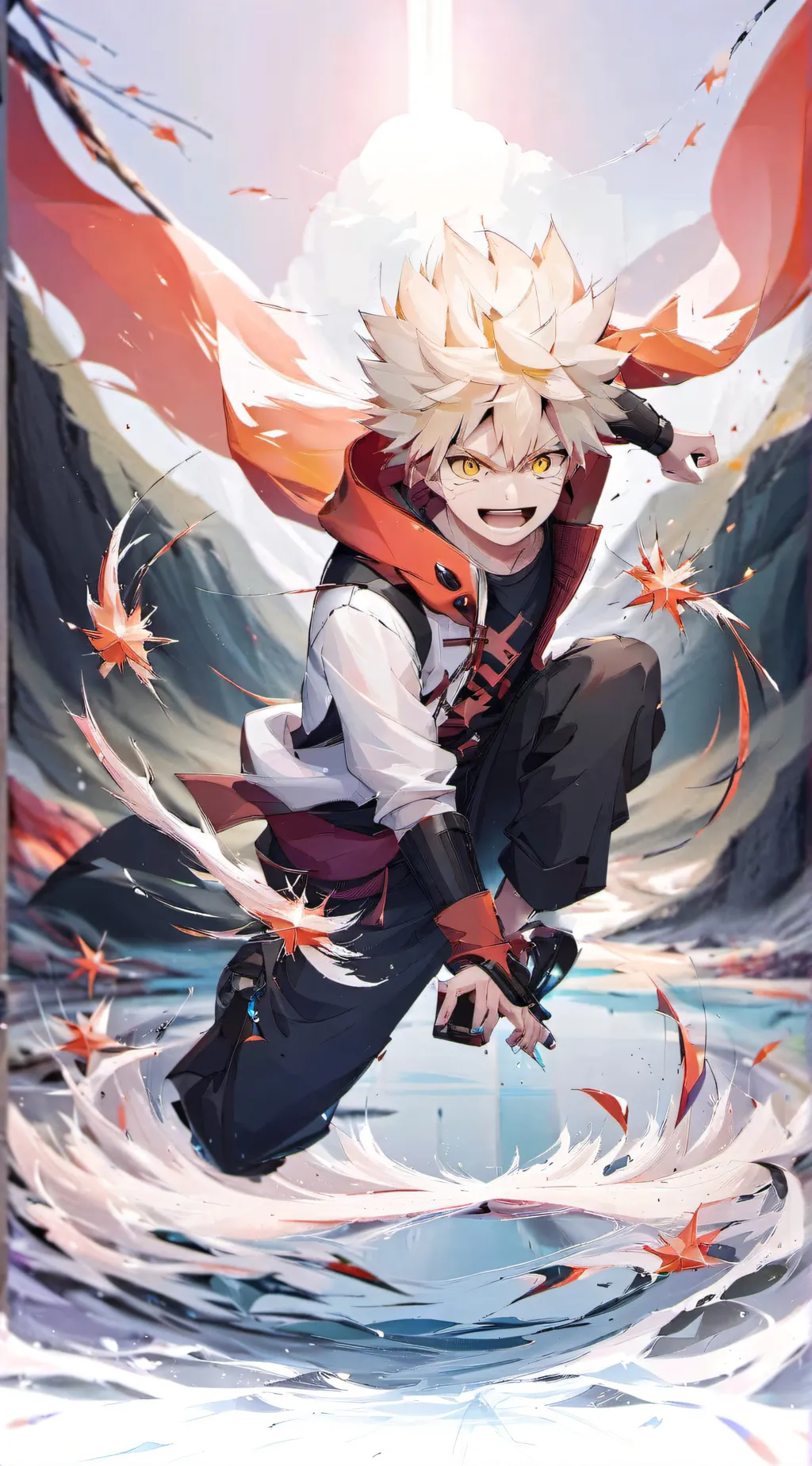 ai character: (bakugo) background