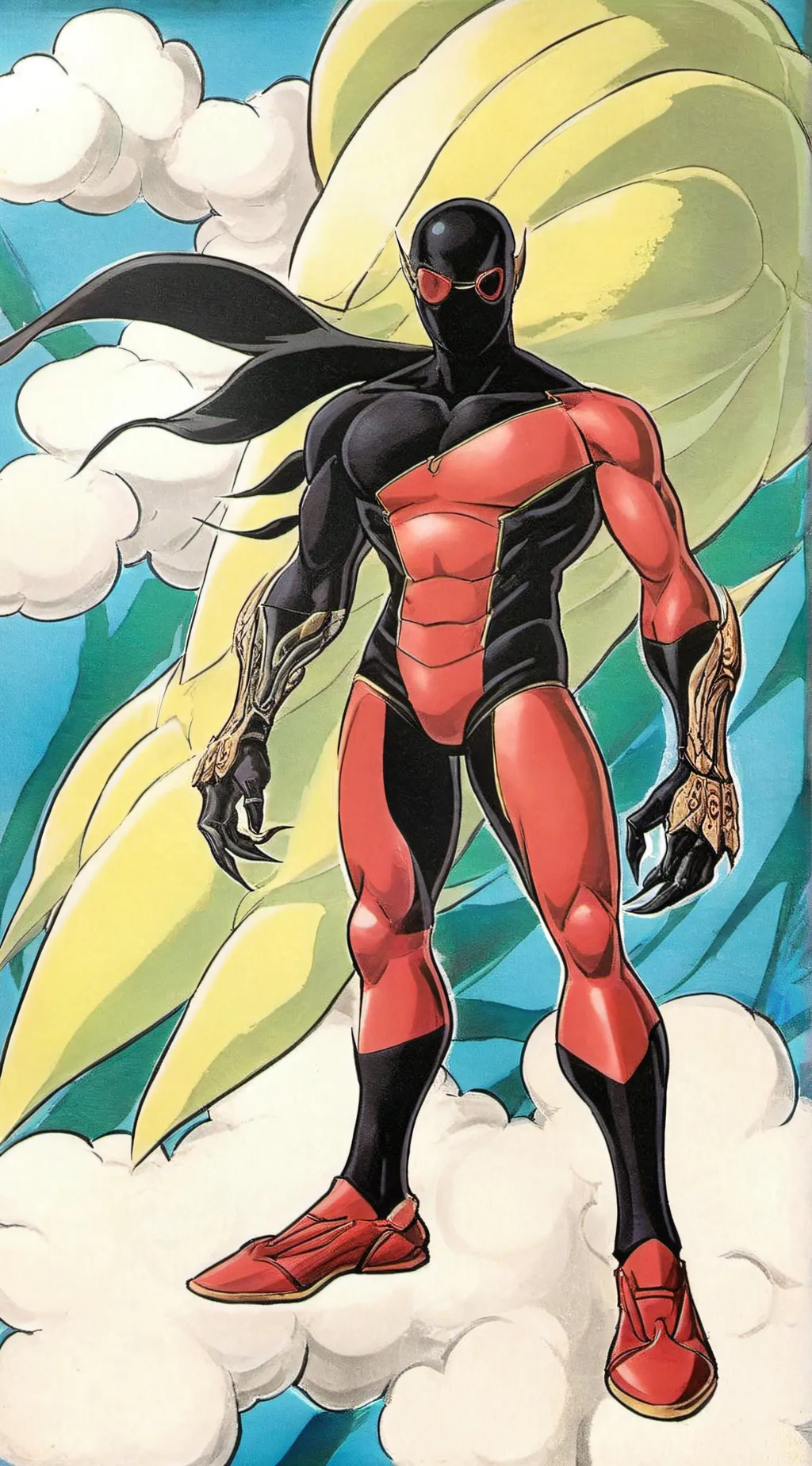 ai character: Black spider  background