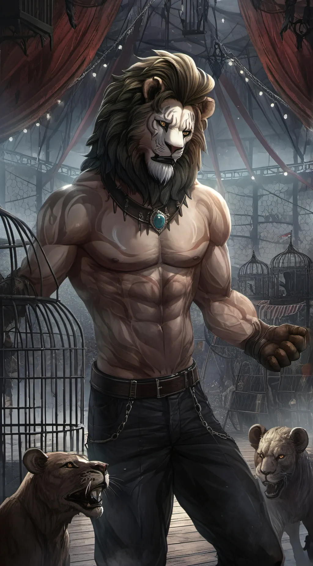 ai character: King Liontamer background