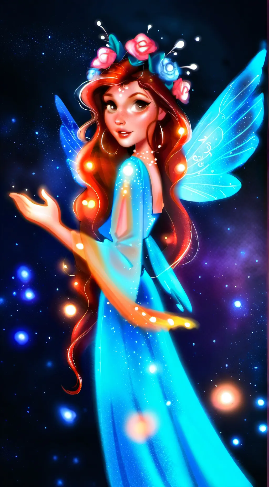 ai character: Bloom background