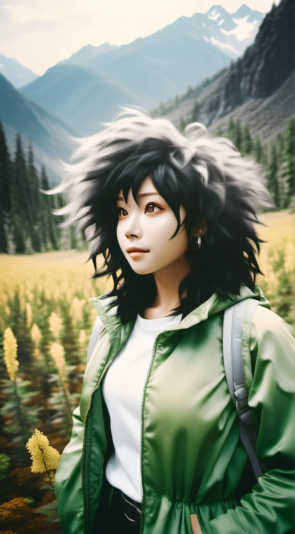 ai character: kanji background