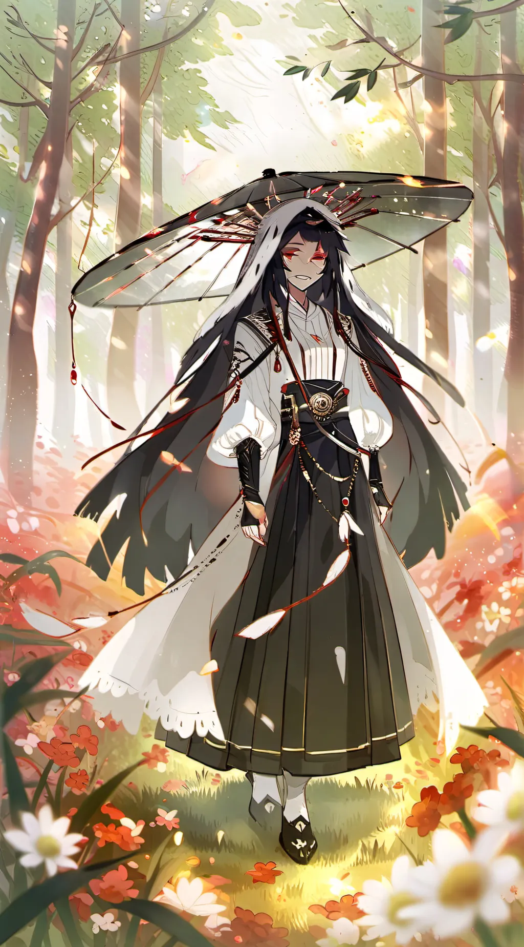 ai character: miss circle background