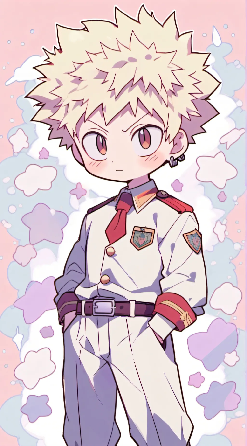 ai character: Katsuki Bakugo background