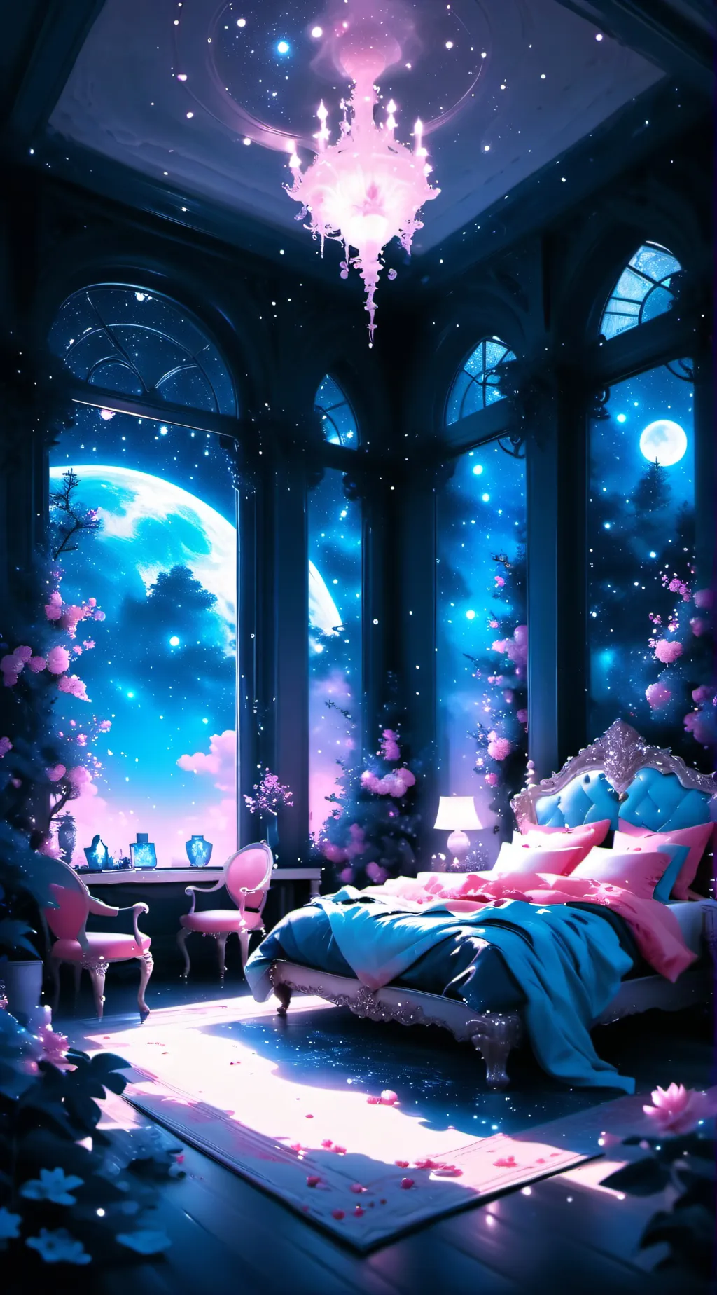 ai character: Mha sleepover background