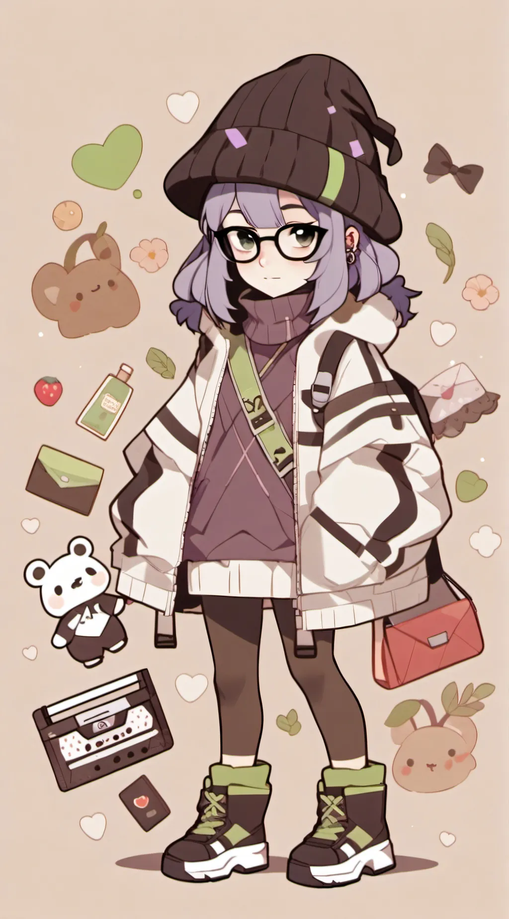 ai character: Rose background