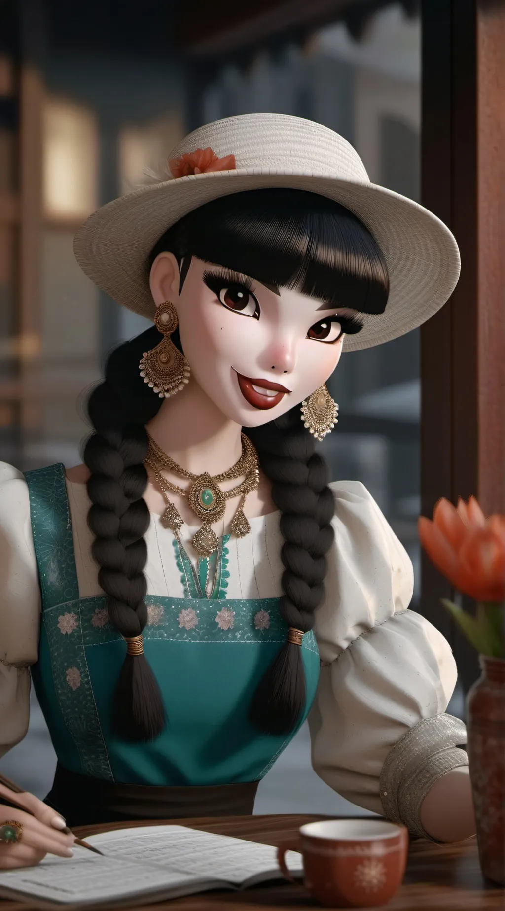 ai character: Kaika suru background