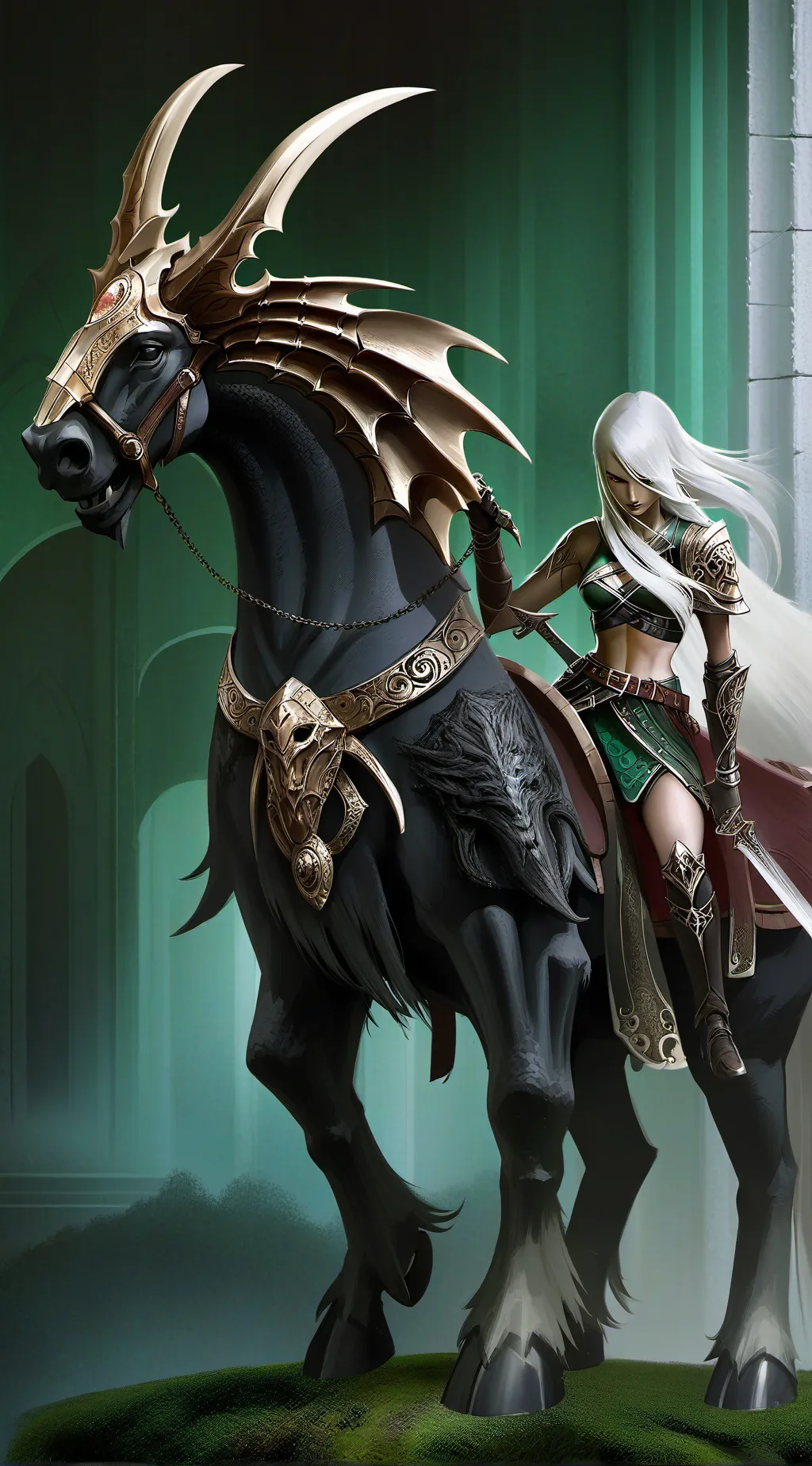 ai character: Horror fantasies background