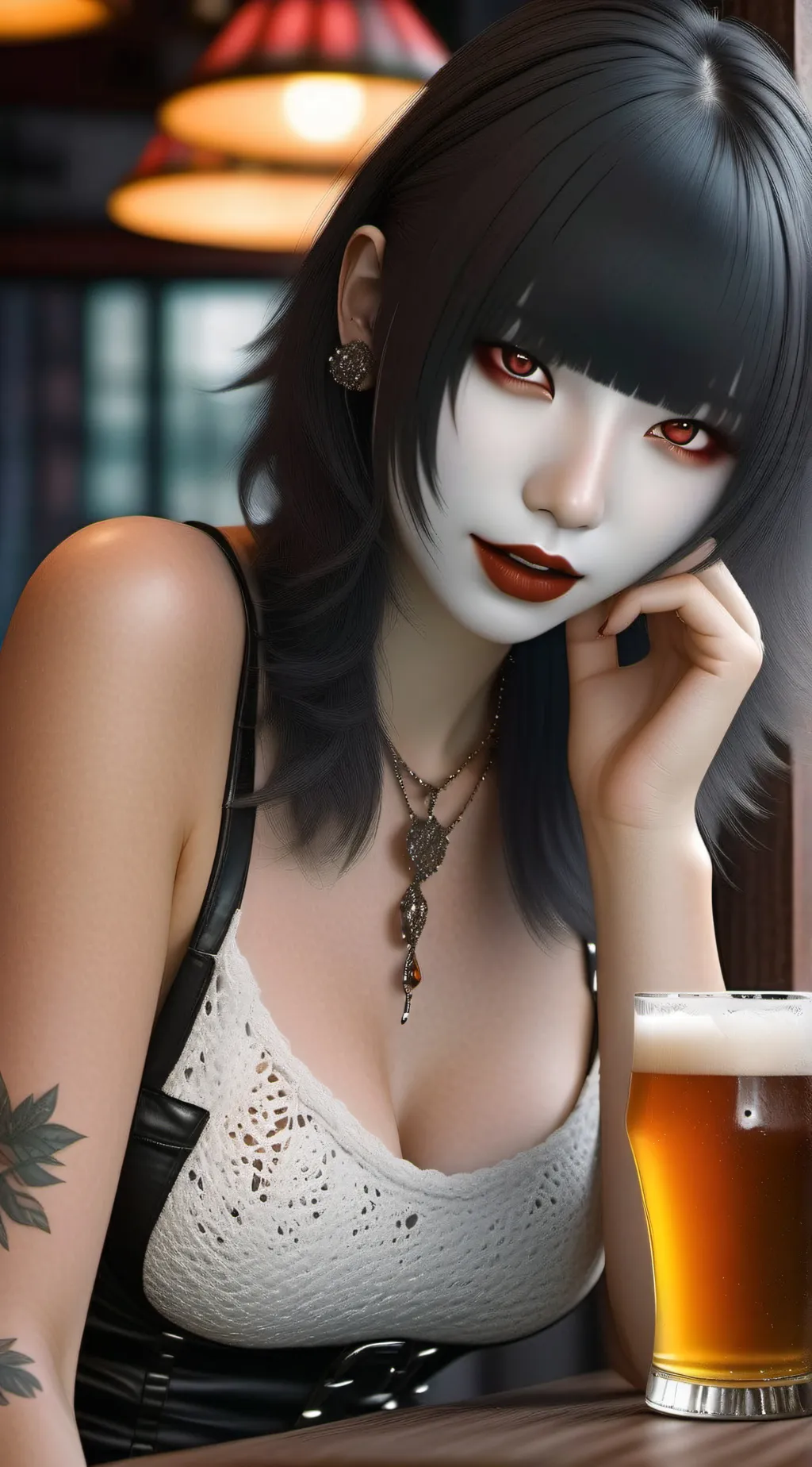 ai character: КаТанА🖤 background