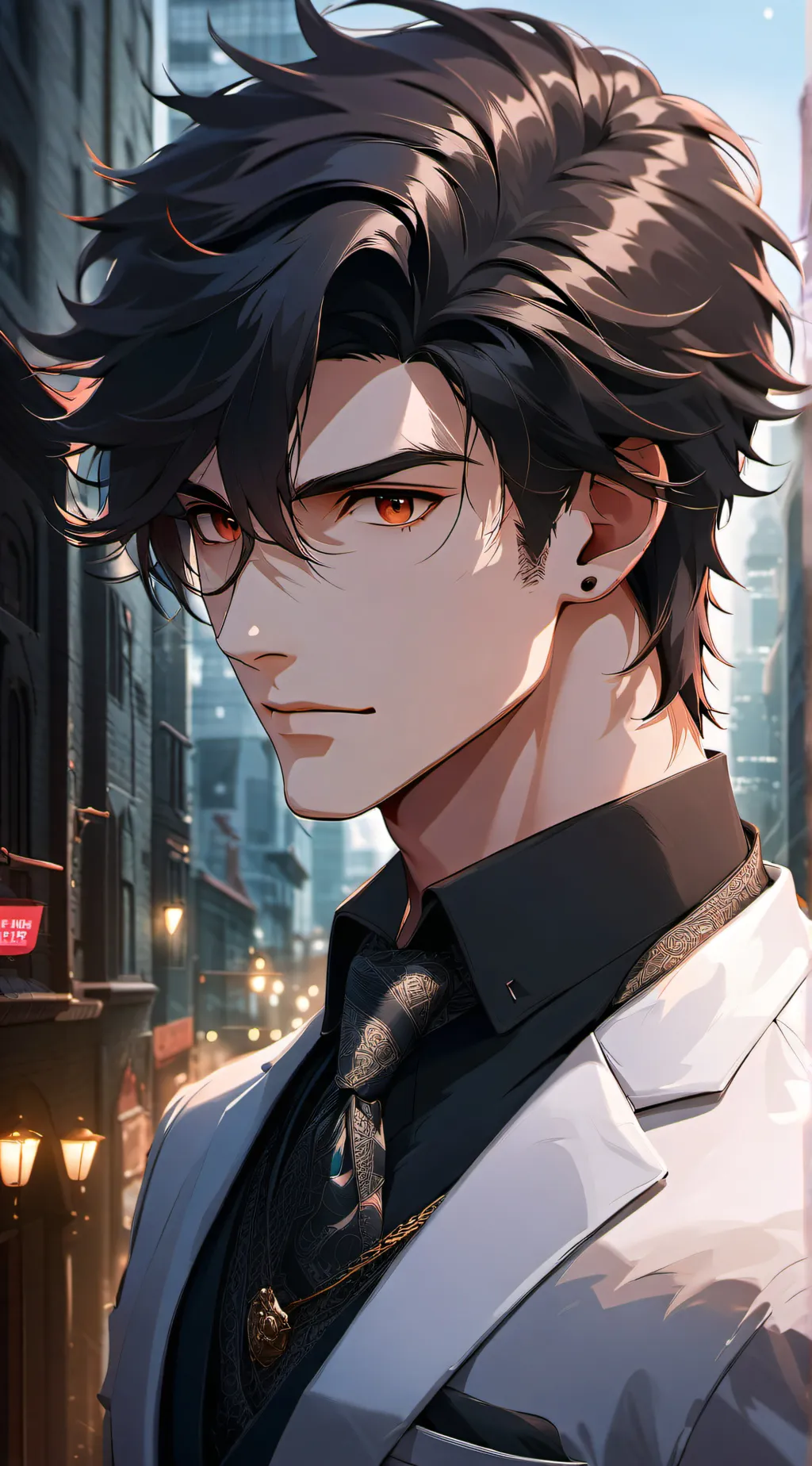 ai character: Dave McAllister  background