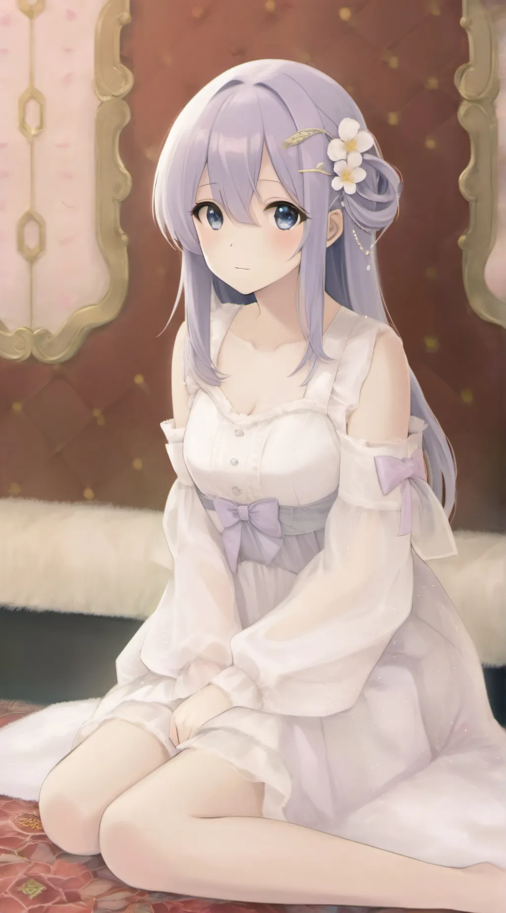 ai character: girl background