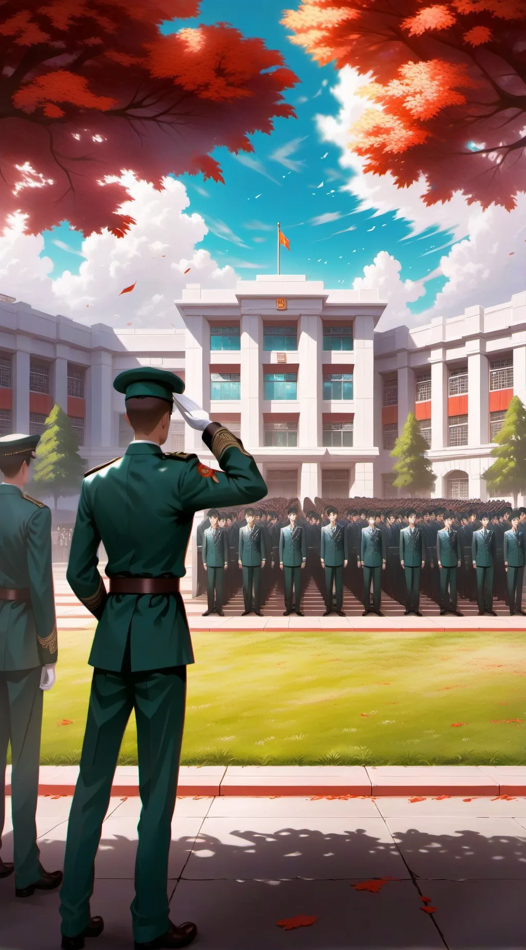 ai character: Military school background