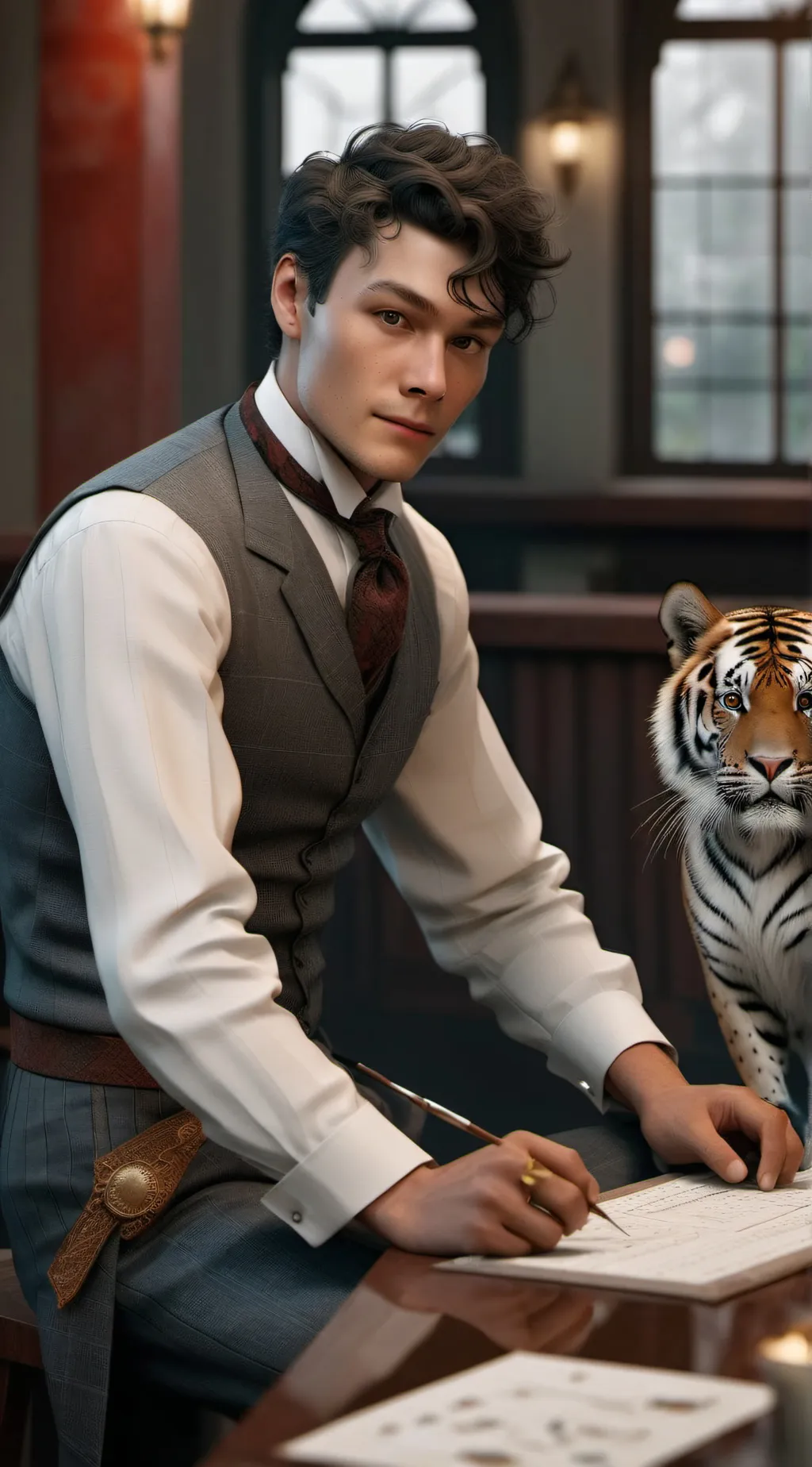 ai character: Hogwarts background