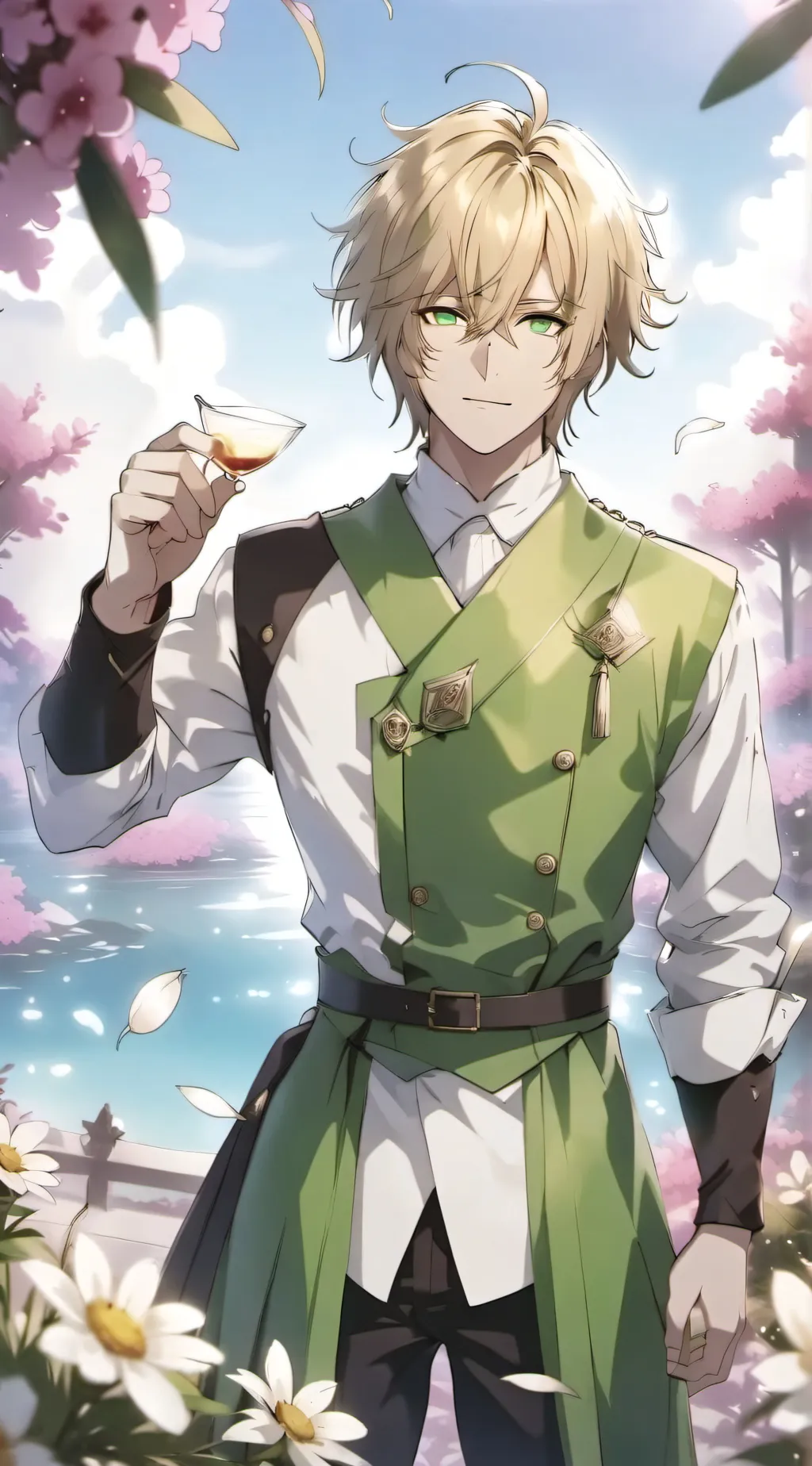 ai character: Adrien  background