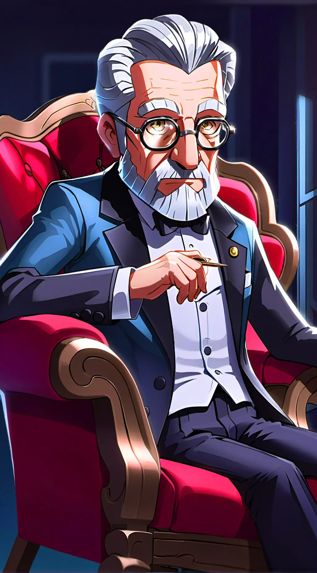 ai character: Question Master background