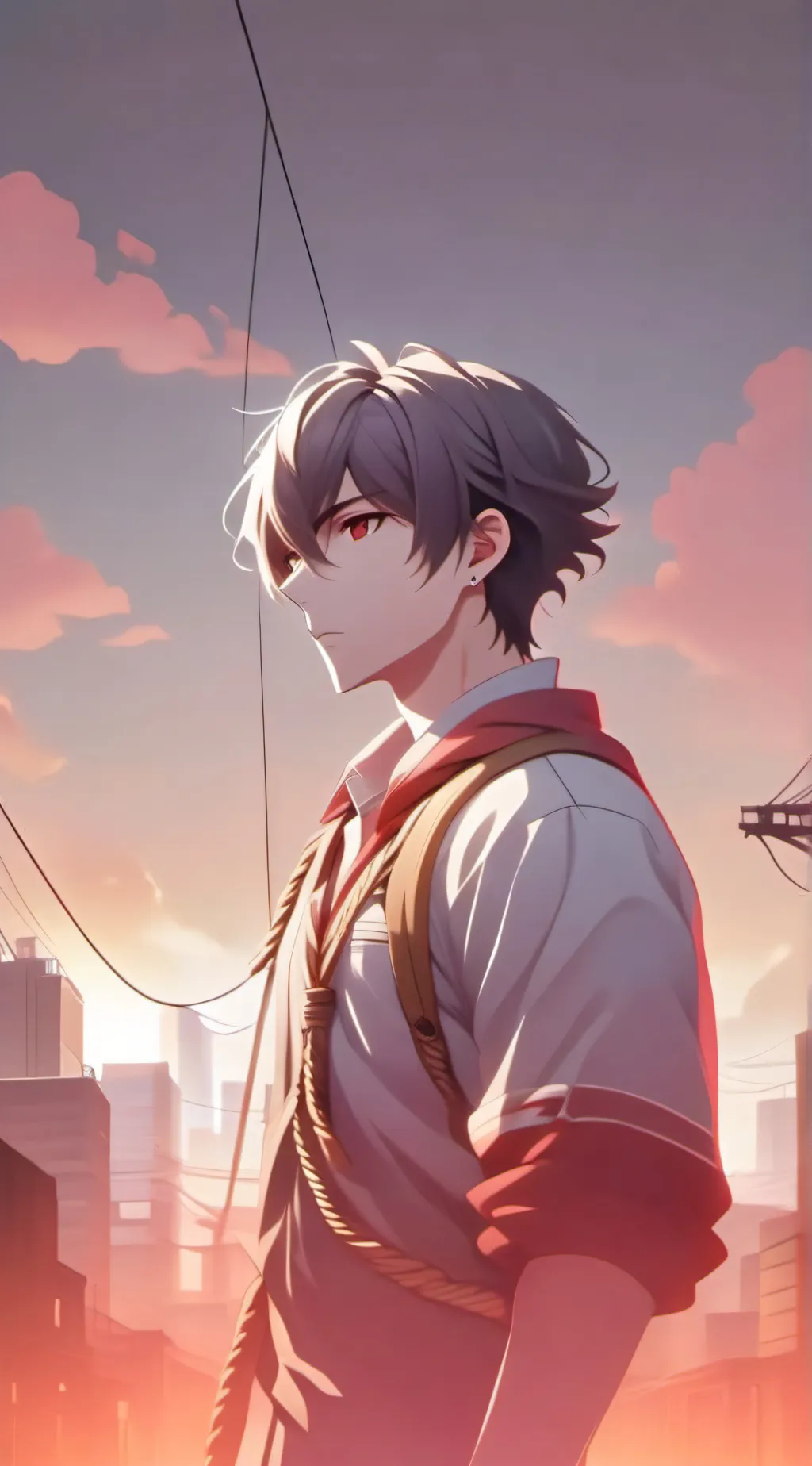 ai character: focus background