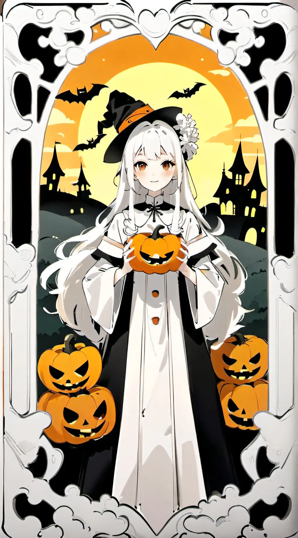 ai character: Fpe Halloween!  background