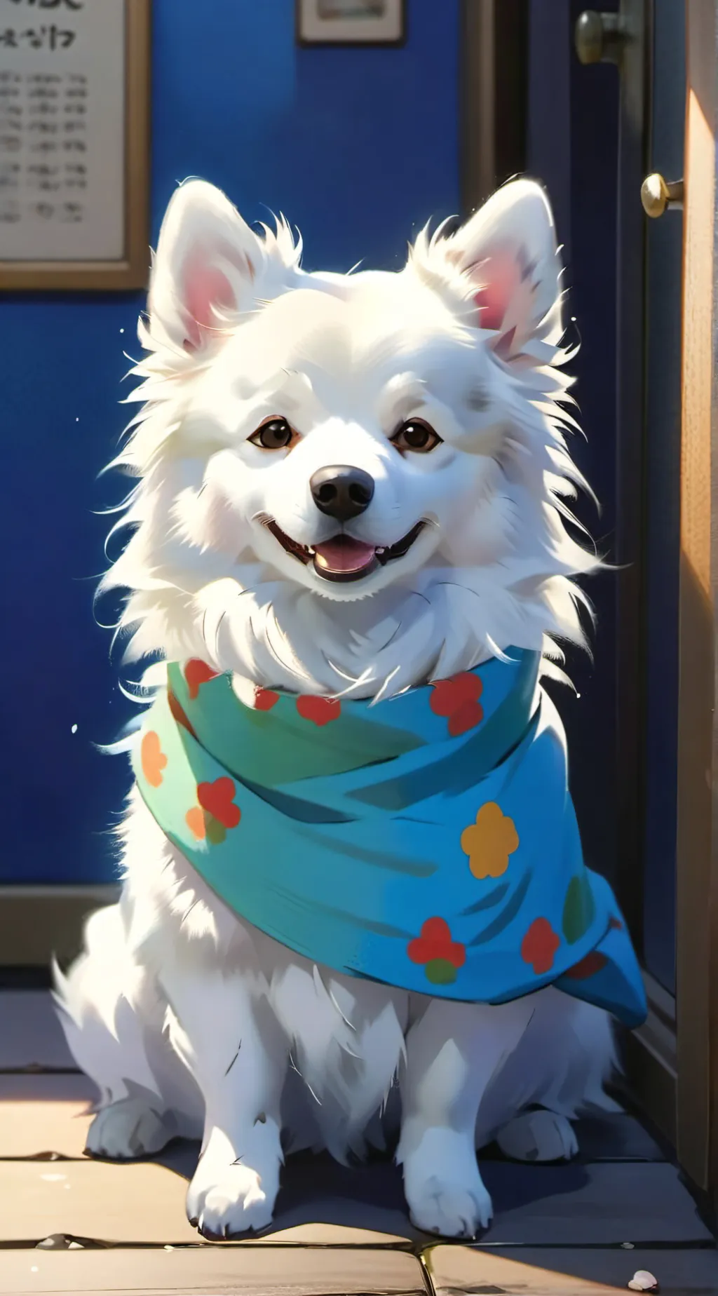 ai character: floofy background