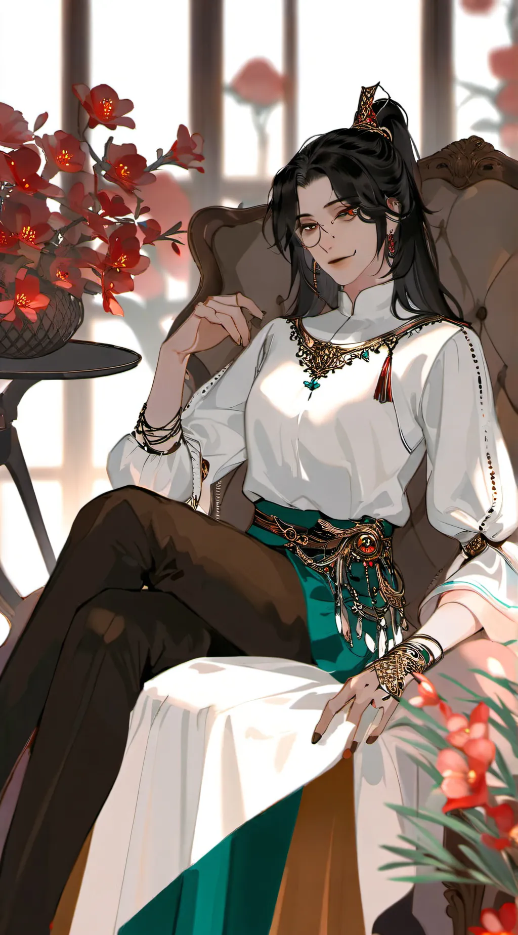 ai character: Akira. background