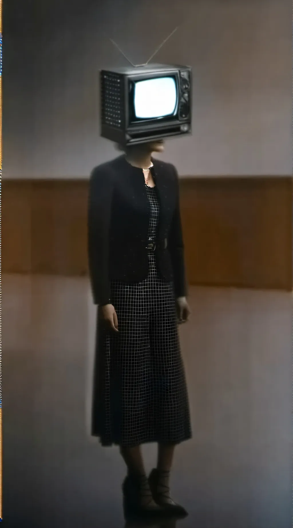 ai character: Tv woman background