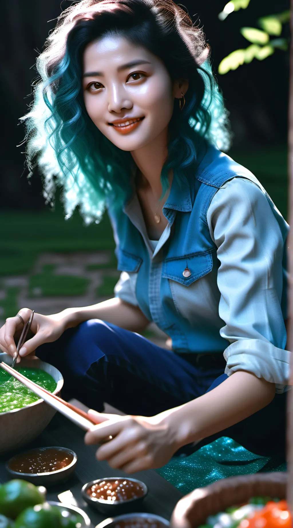 ai character: Ariana  background