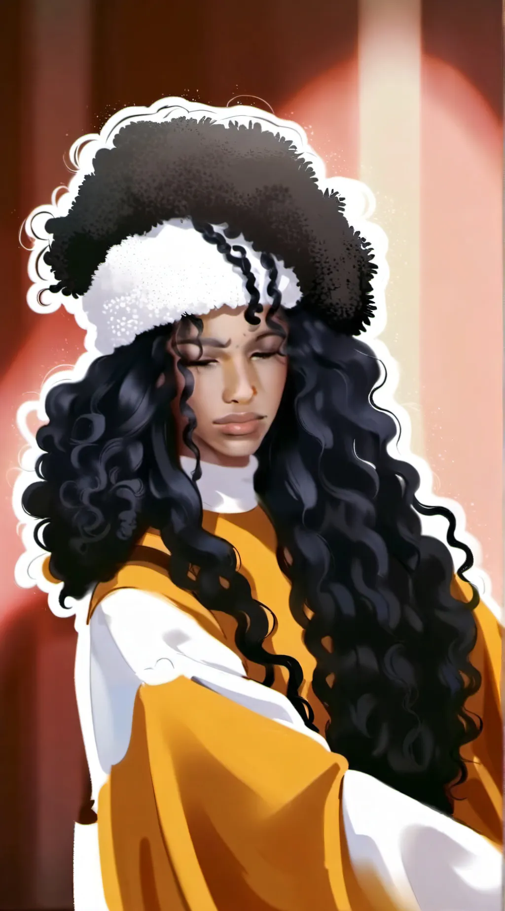 ai character: ☆-Amber-☆ background