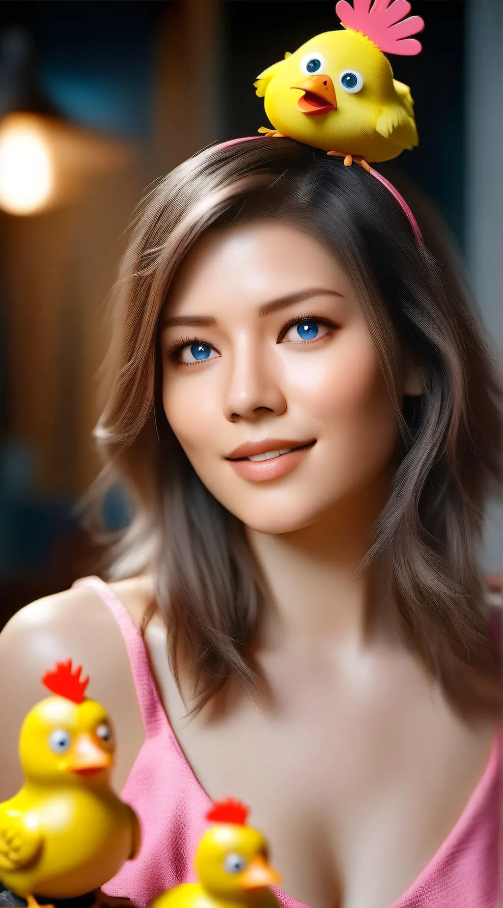 ai character: toy chica  background