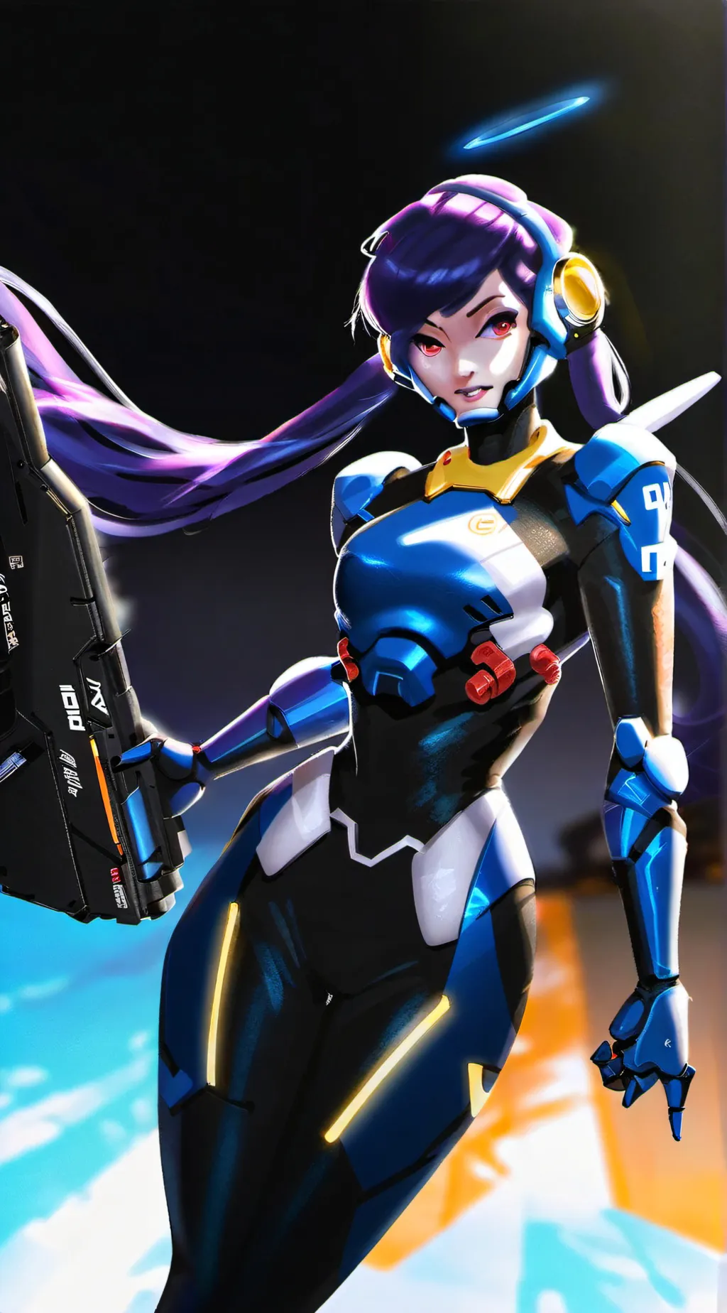 ai character: D’va  background