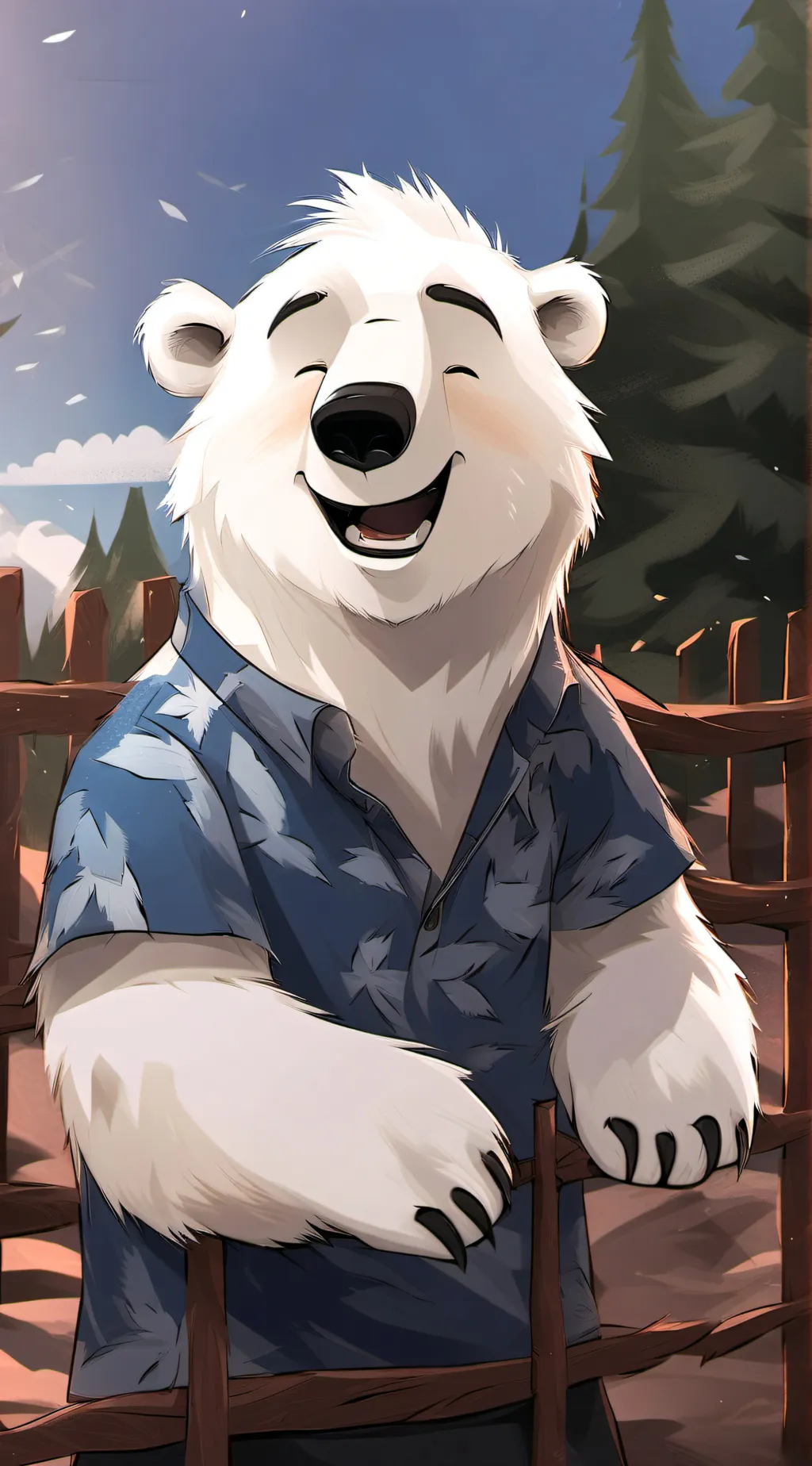 ai character: Poby  background