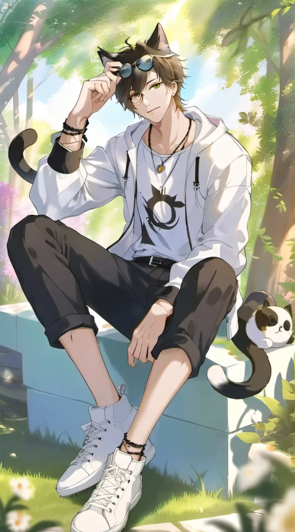 ai character: Vine background