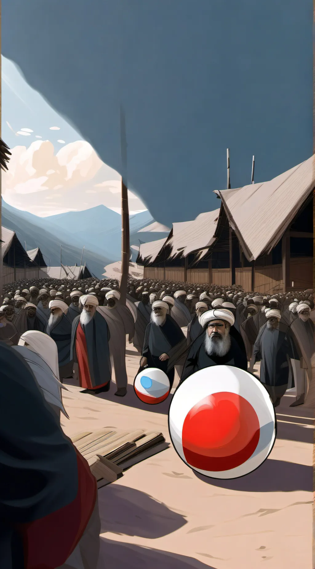 ai character: countryballs 2 background