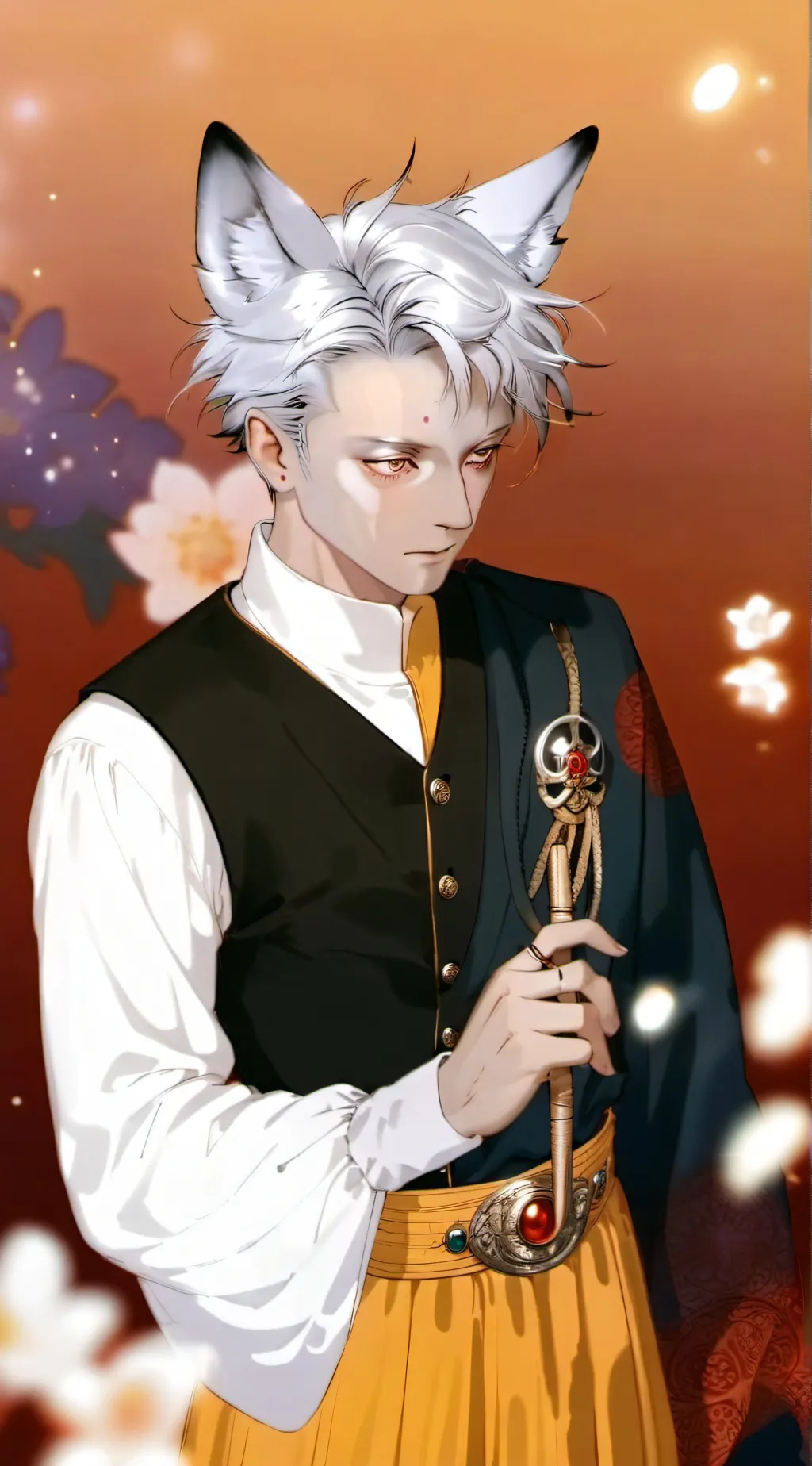 ai character: demon the Neko  background