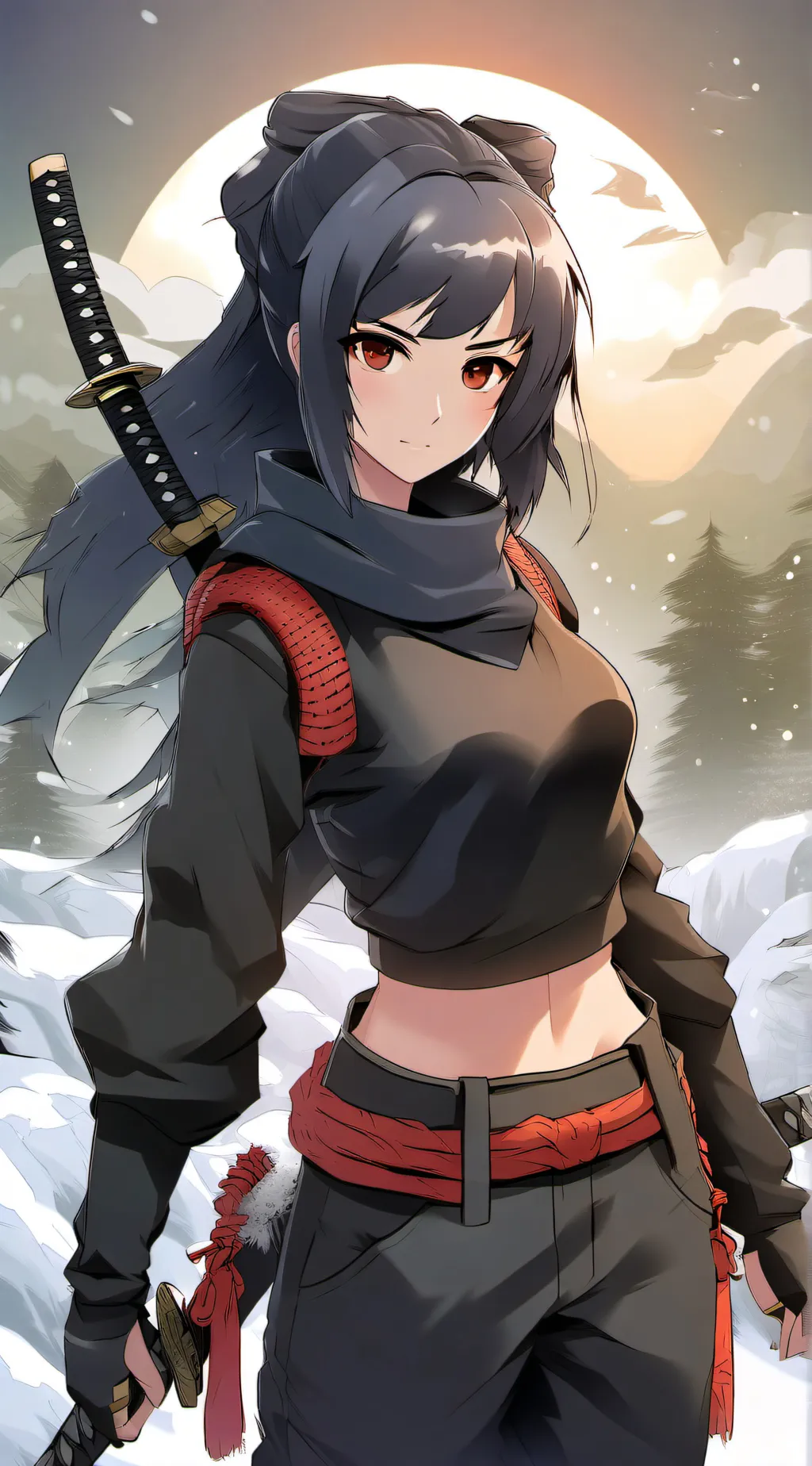 ai character: HH x Demonslayer background