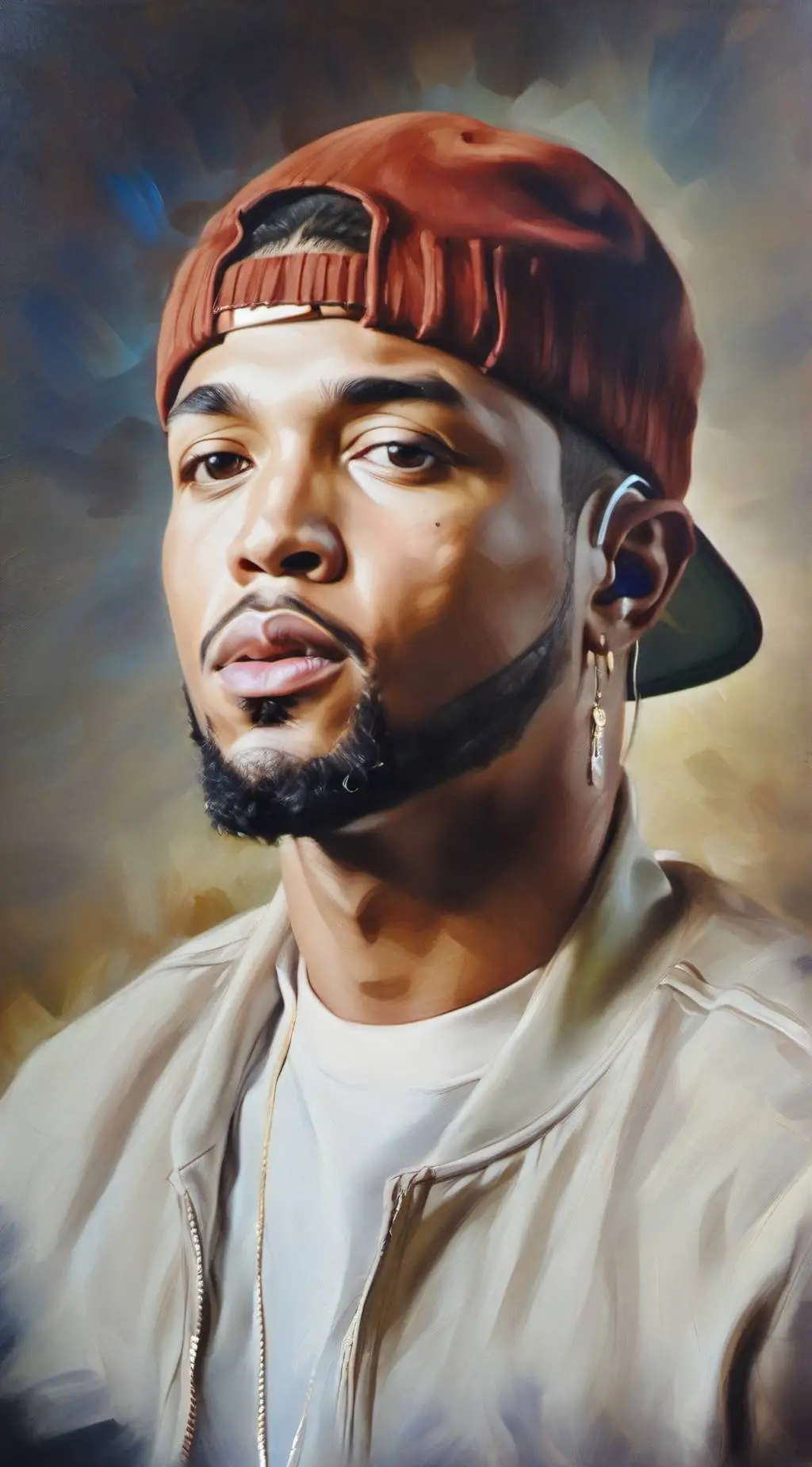 ai character: Rappuh The Rapper background