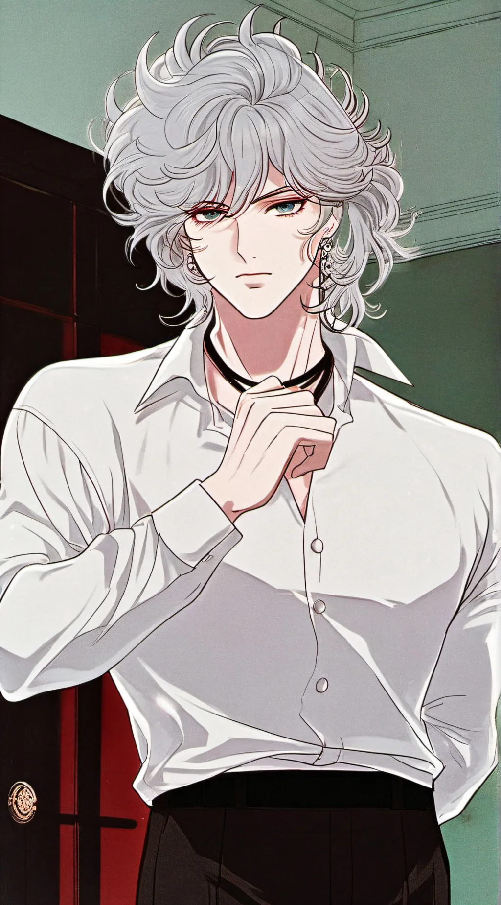 ai character: Lancelot🤍 background