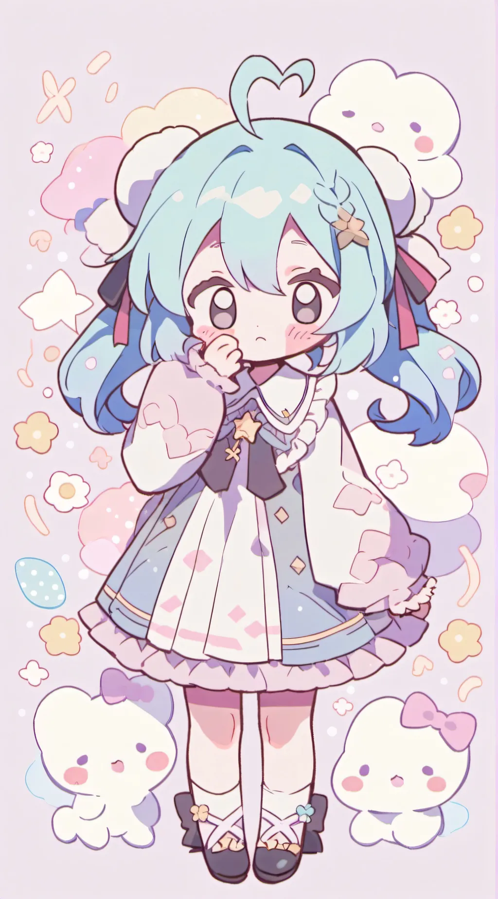 ai character: Crying Miku background
