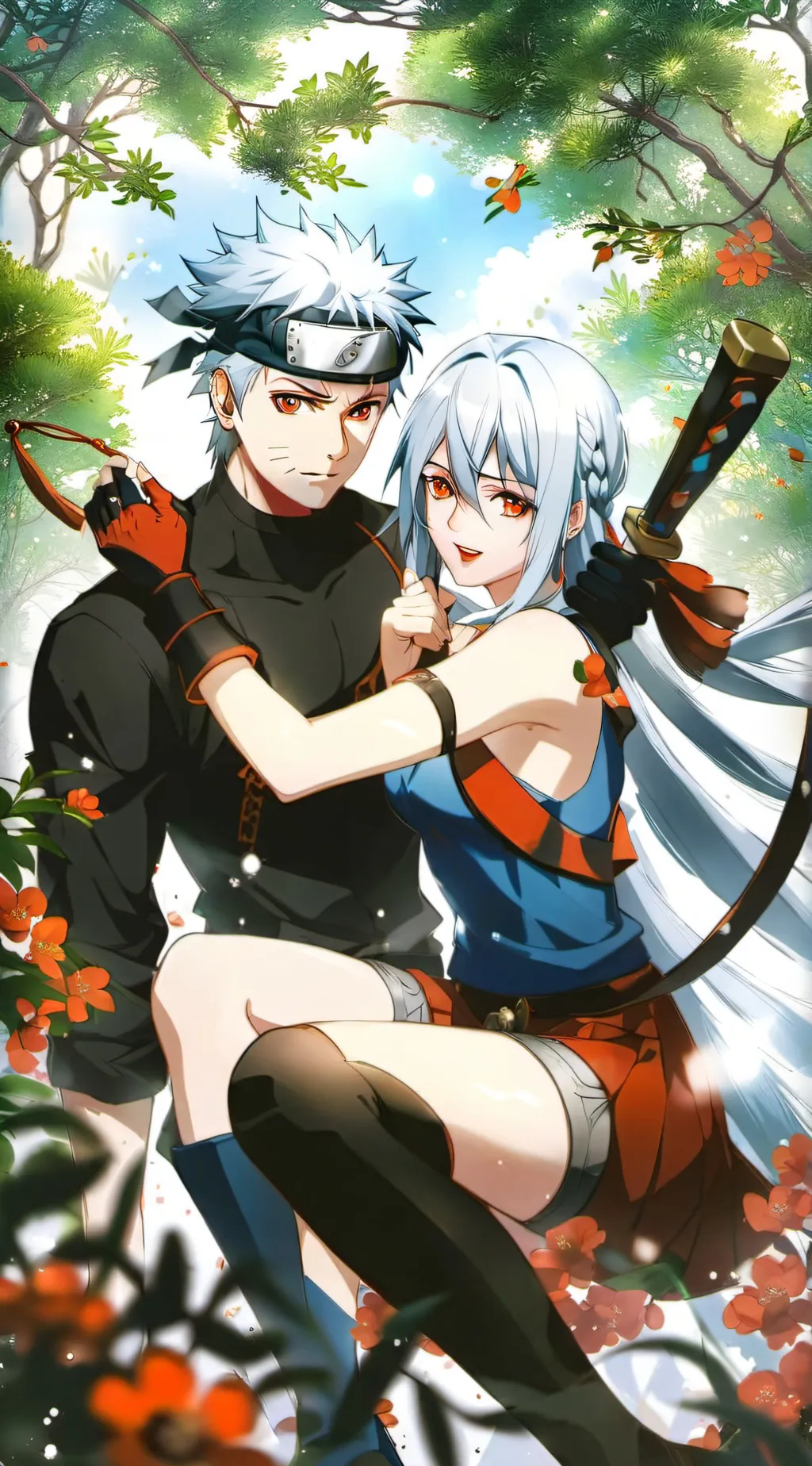 ai character: kakashi × you background