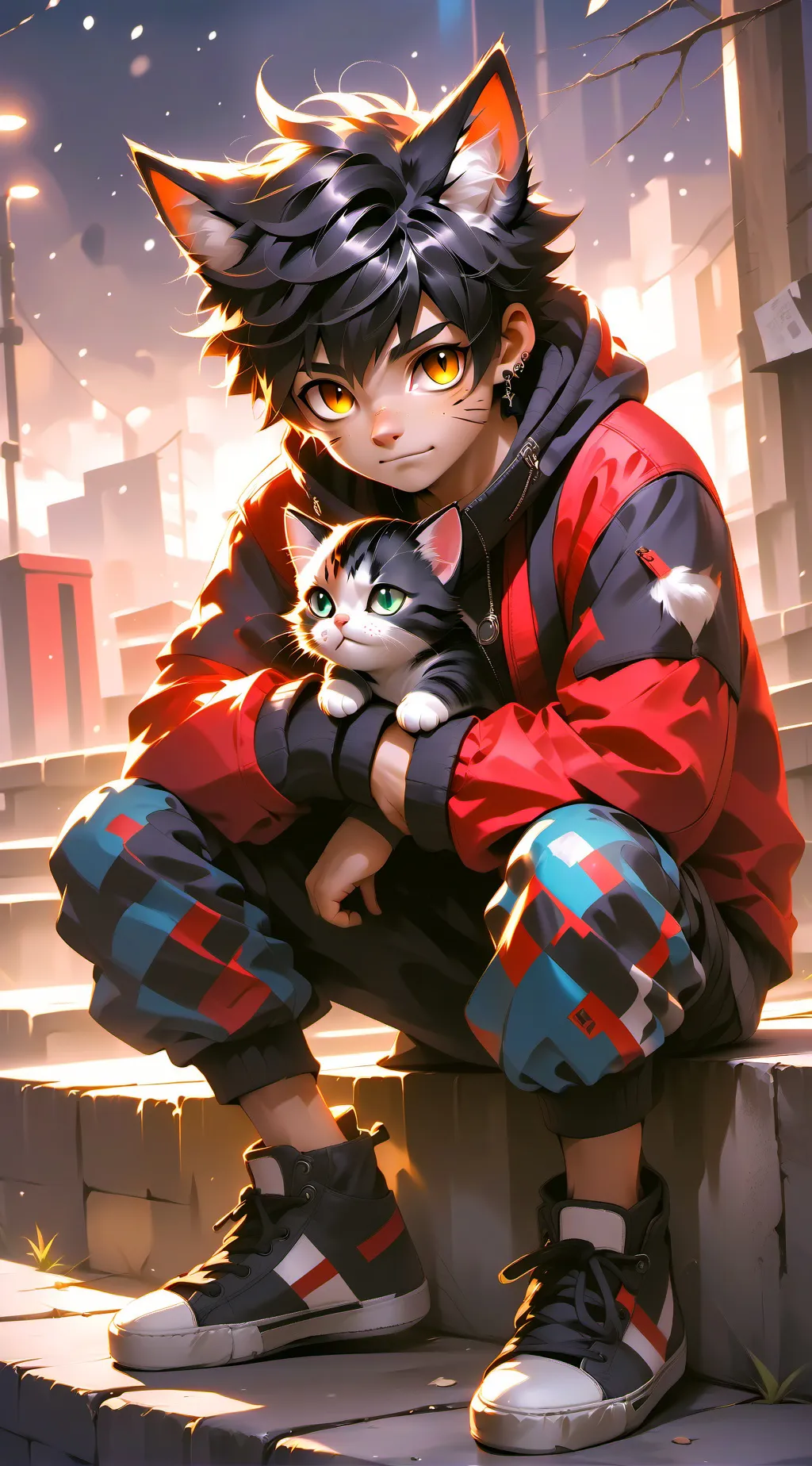 ai character: leo background