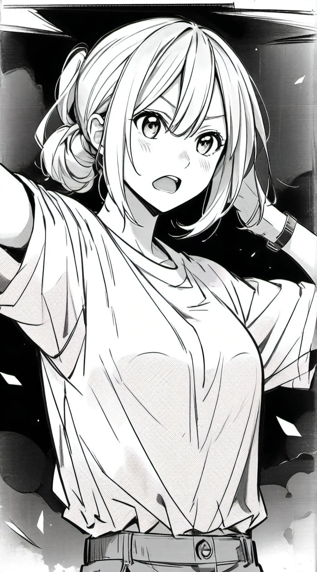 ai character: demon slayer meets background