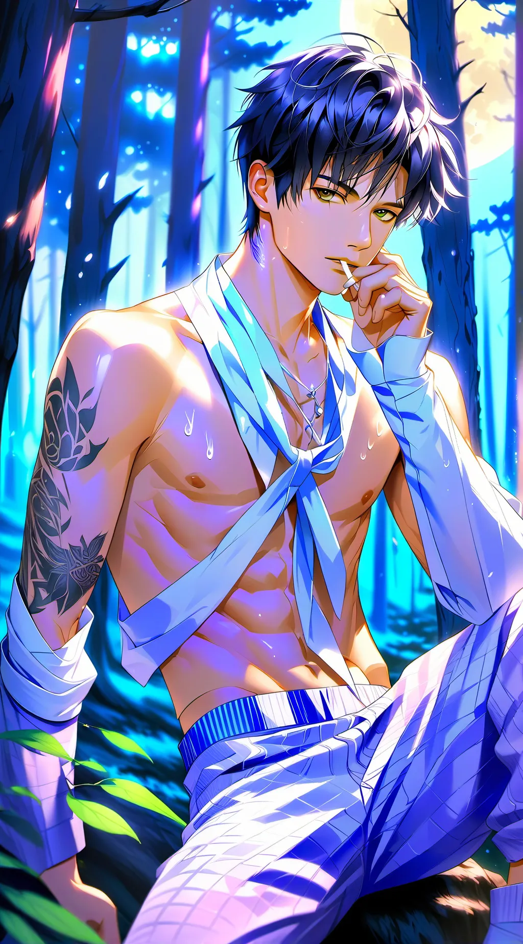 ai character: Lucke  background