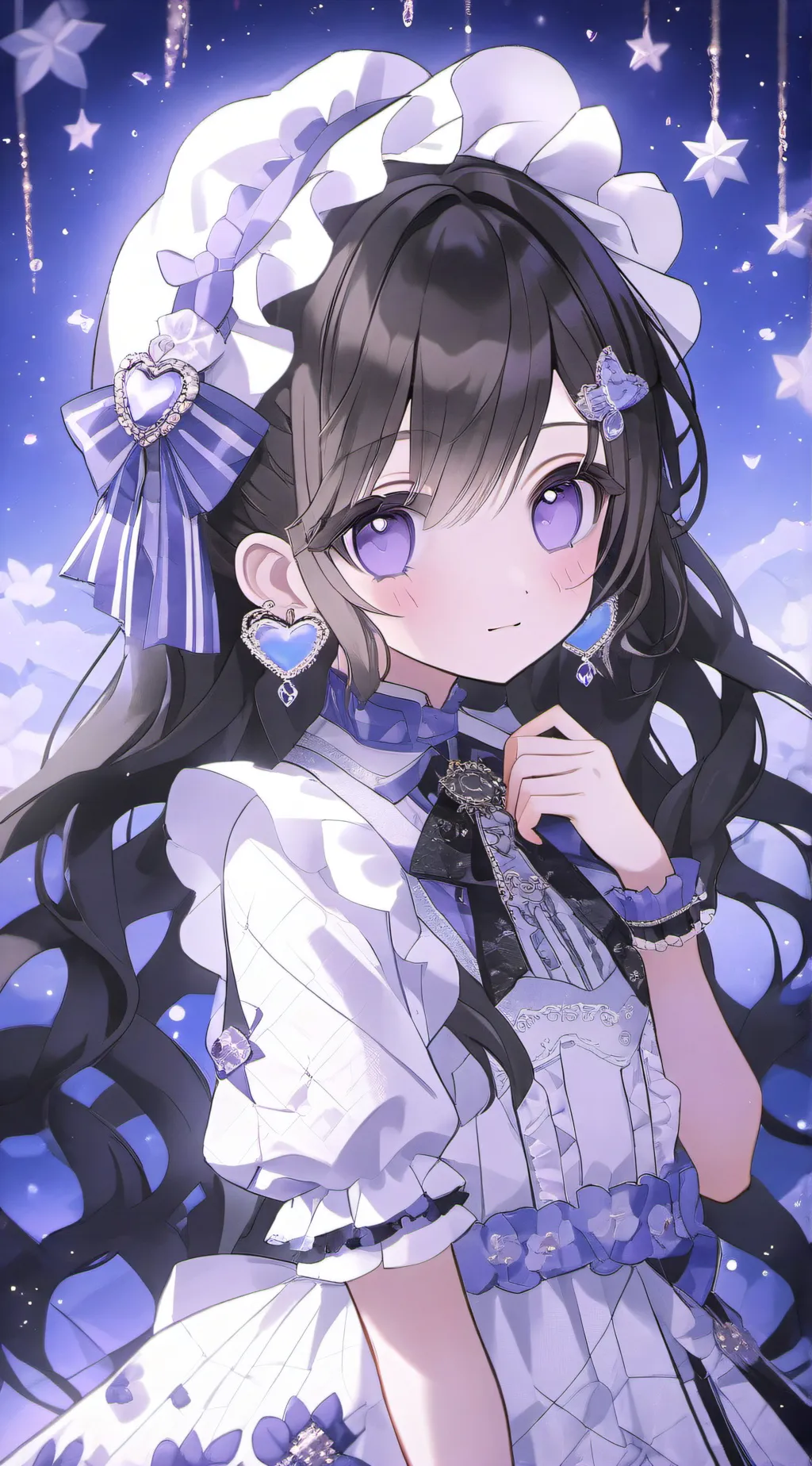 ai character: Violet  background