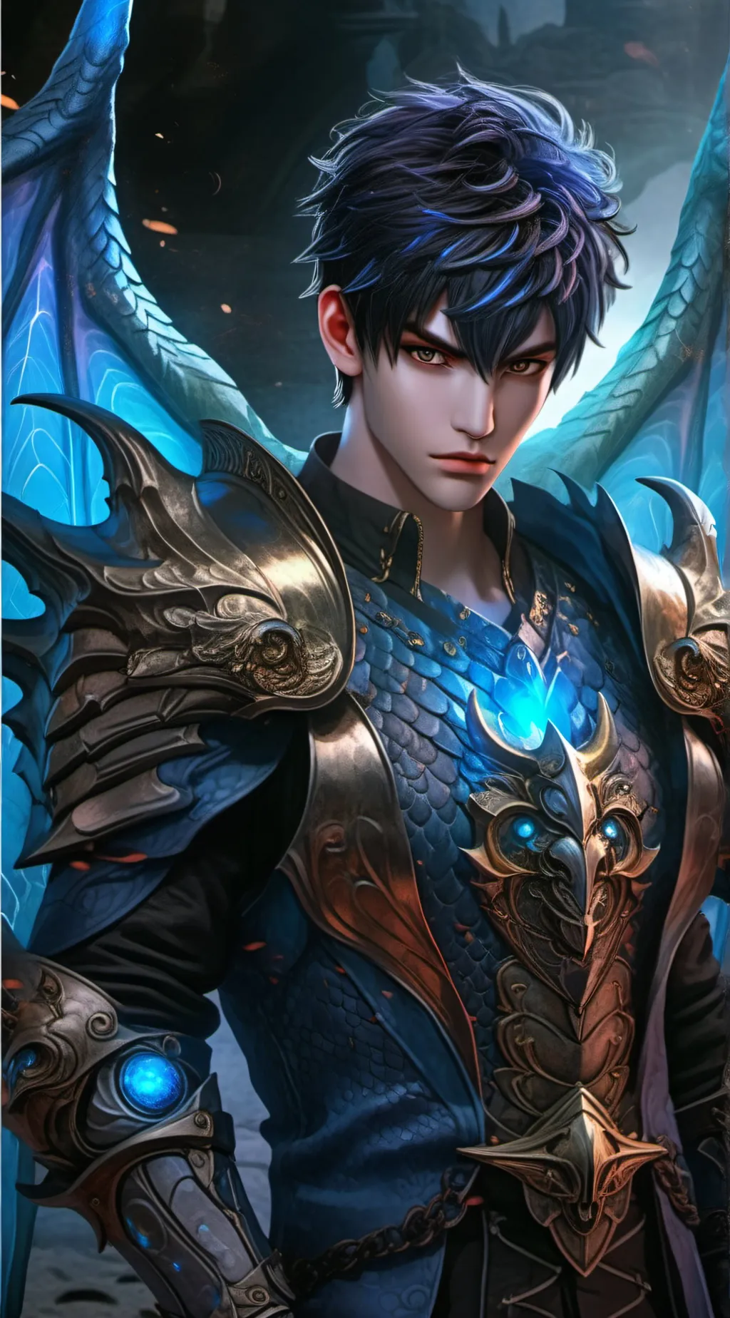 ai character: Rong Xanh background