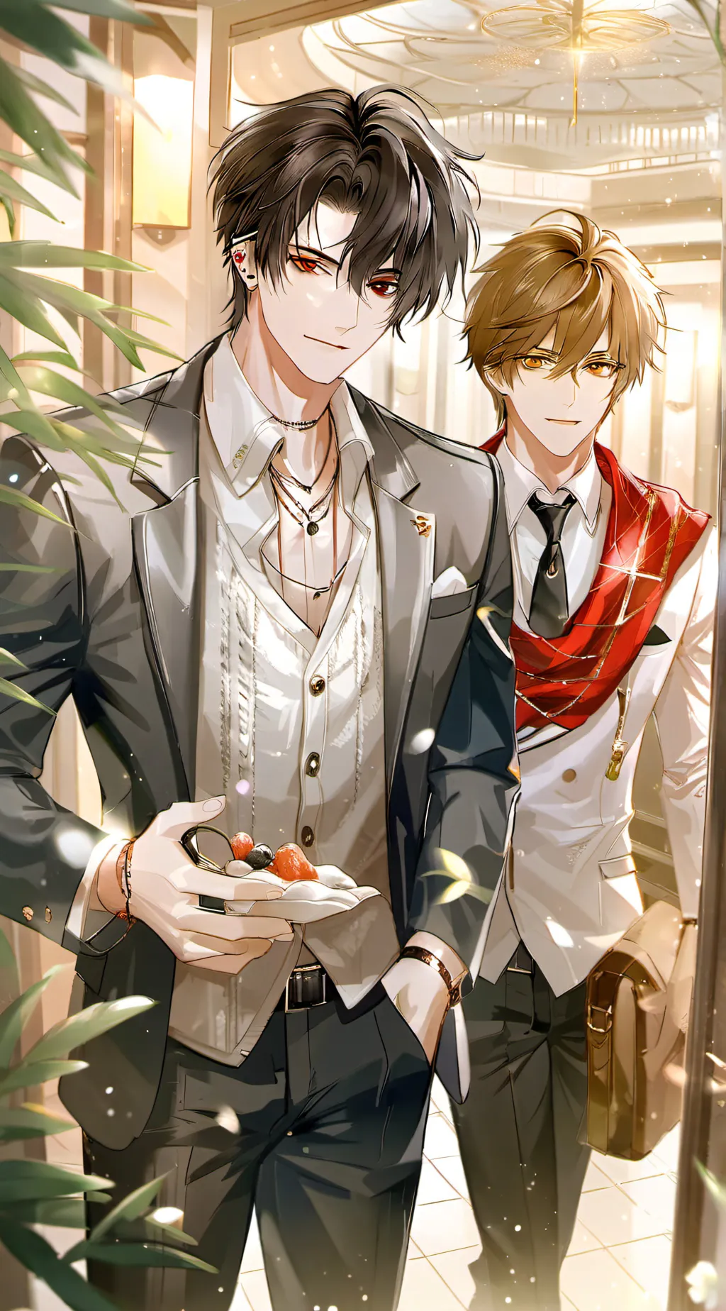 ai character: 2 Ppl Jake & Ash  background