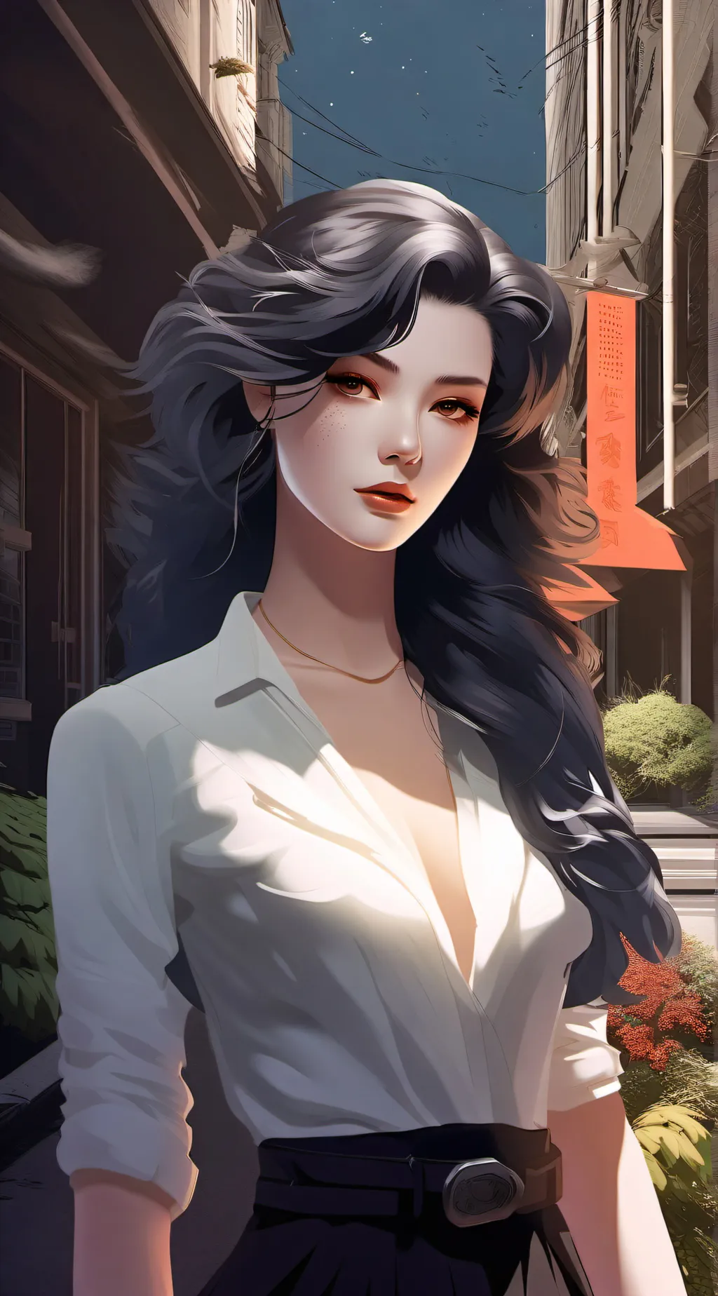 ai character: skin suit background