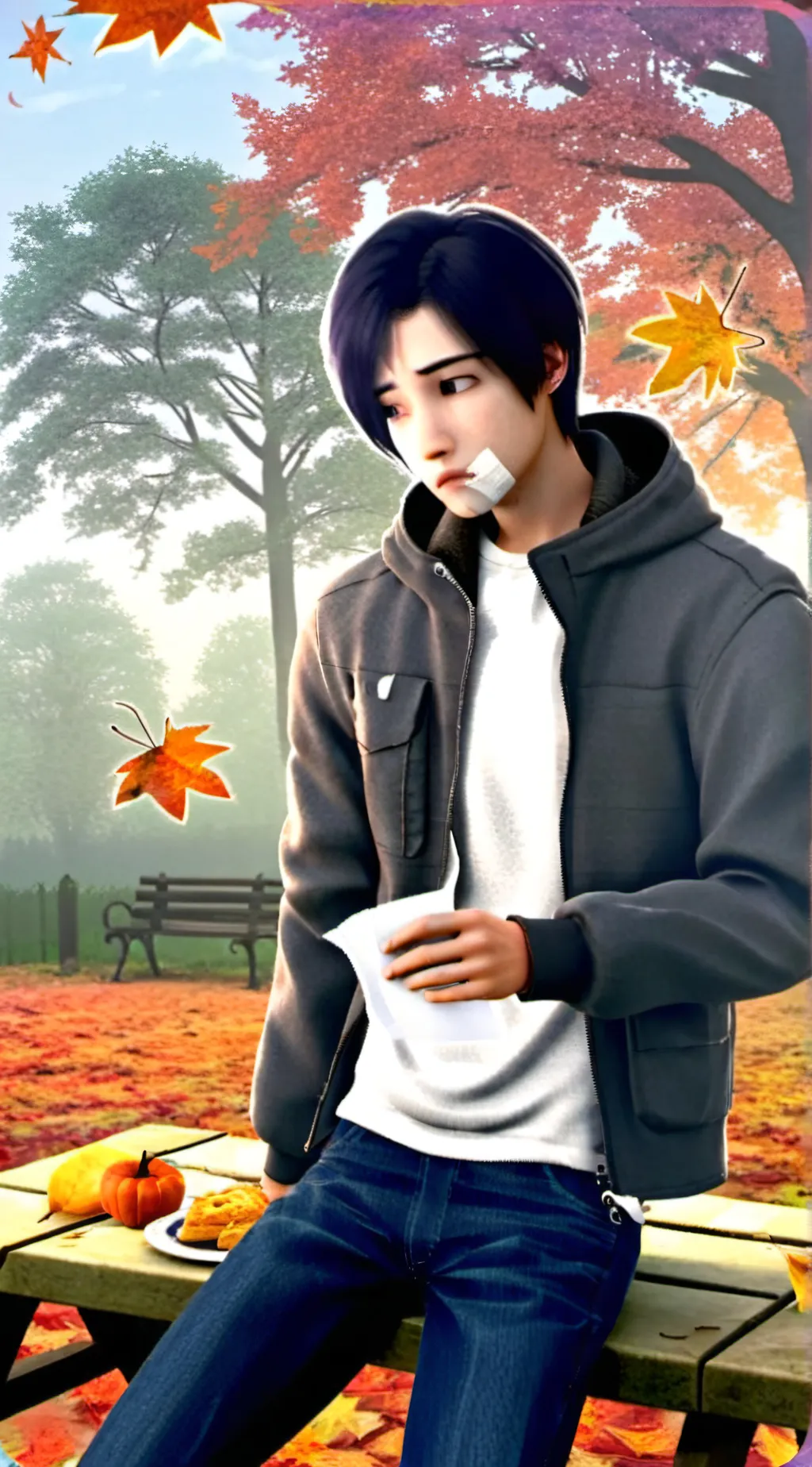 ai character: Leo  background