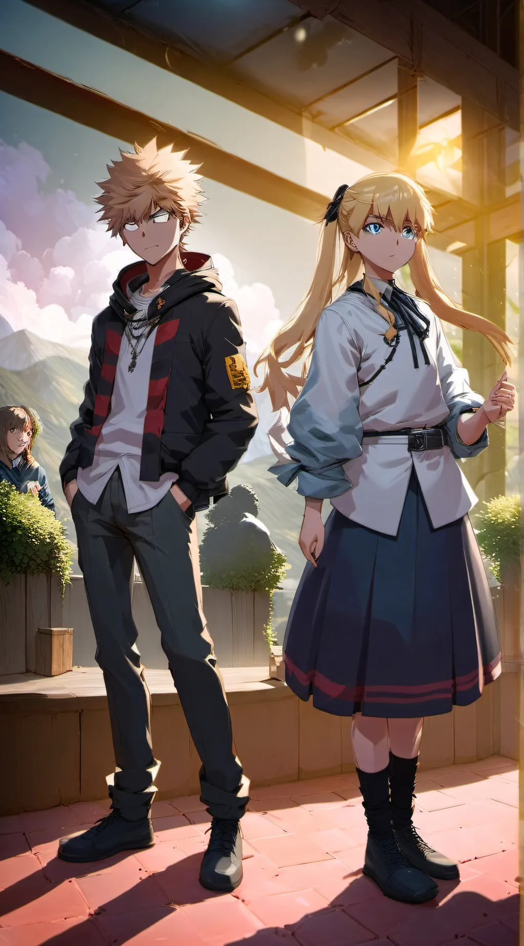 ai character: bakugo background