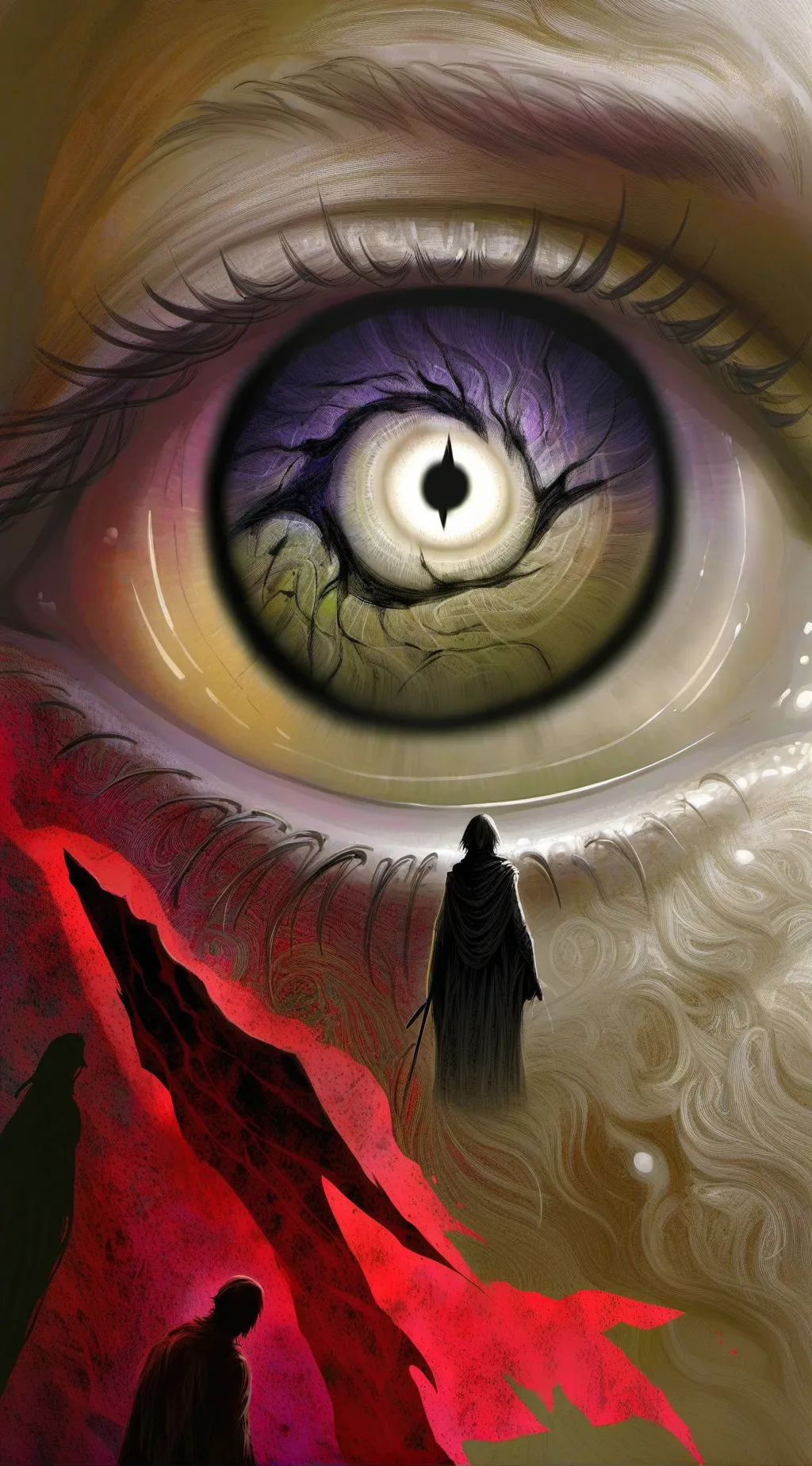 ai character: shadow eye background