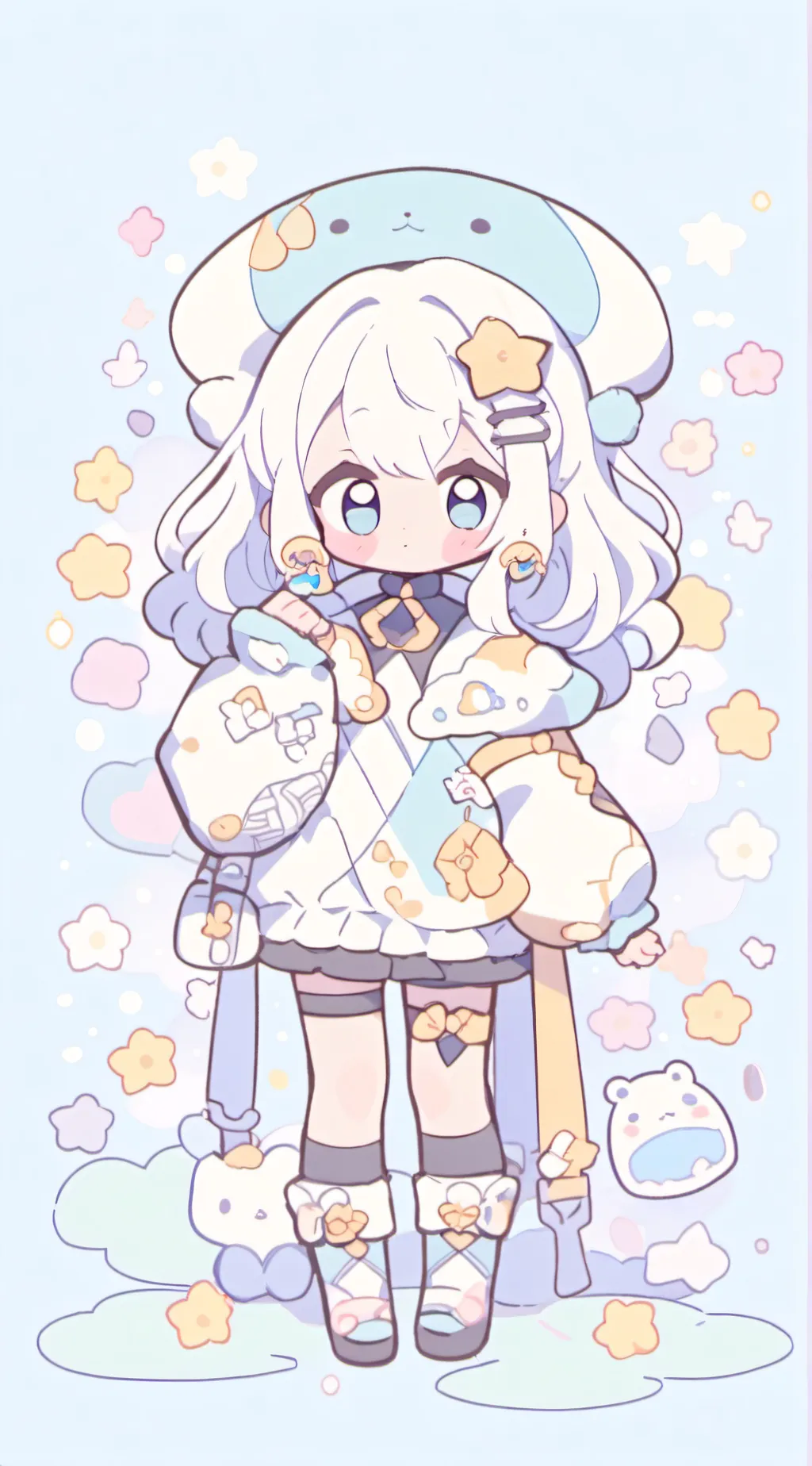 ai character: MHA BABY background